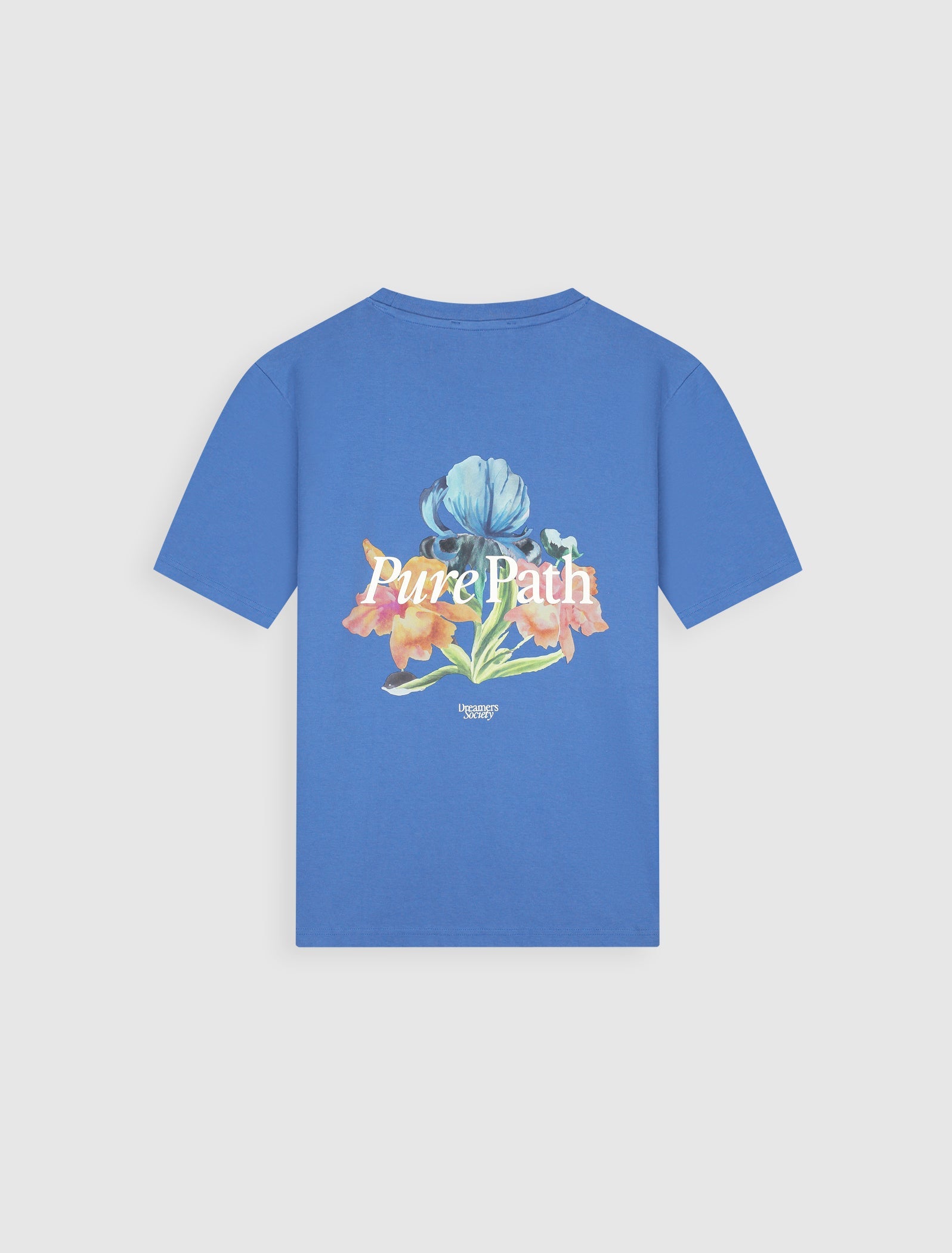 Pure Path Trio Of Flower T-shirt - Faded Cobalt