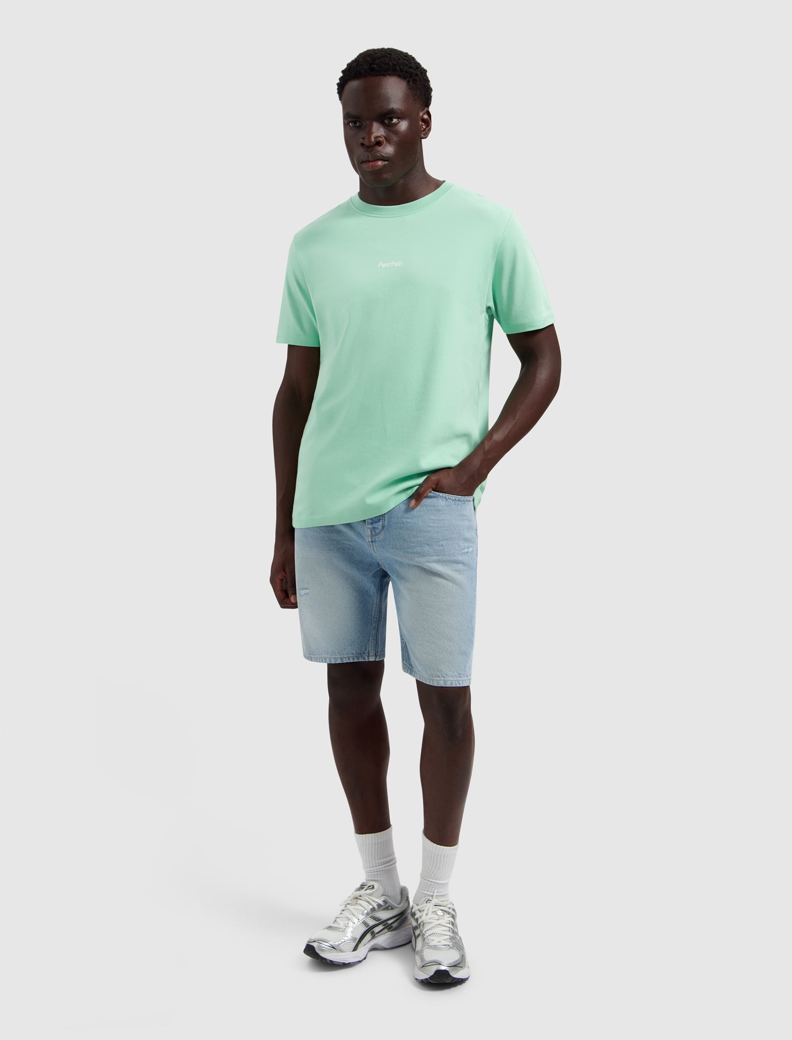 Pure Path Trio Of Flower T-shirt - Mint