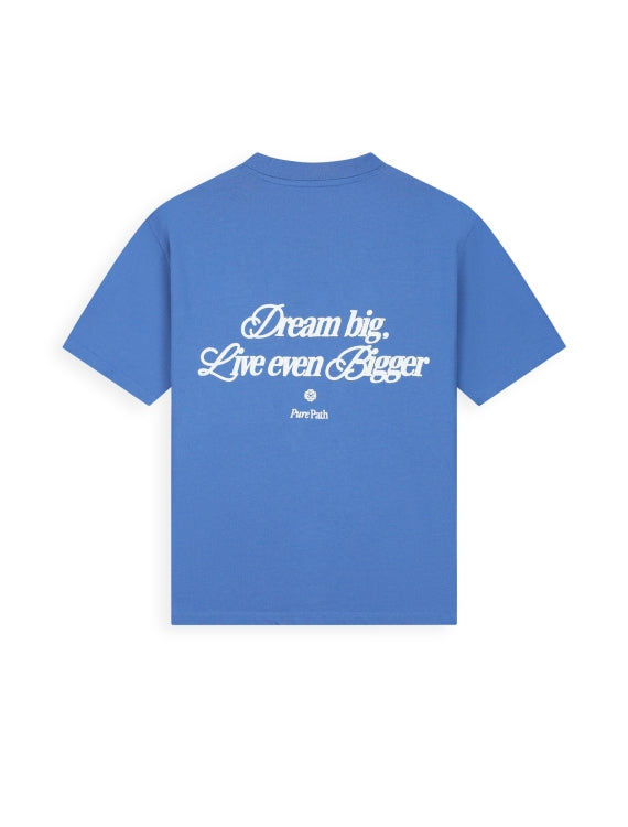 Pure Path Dream Big T-shirt - Faded Cobalt