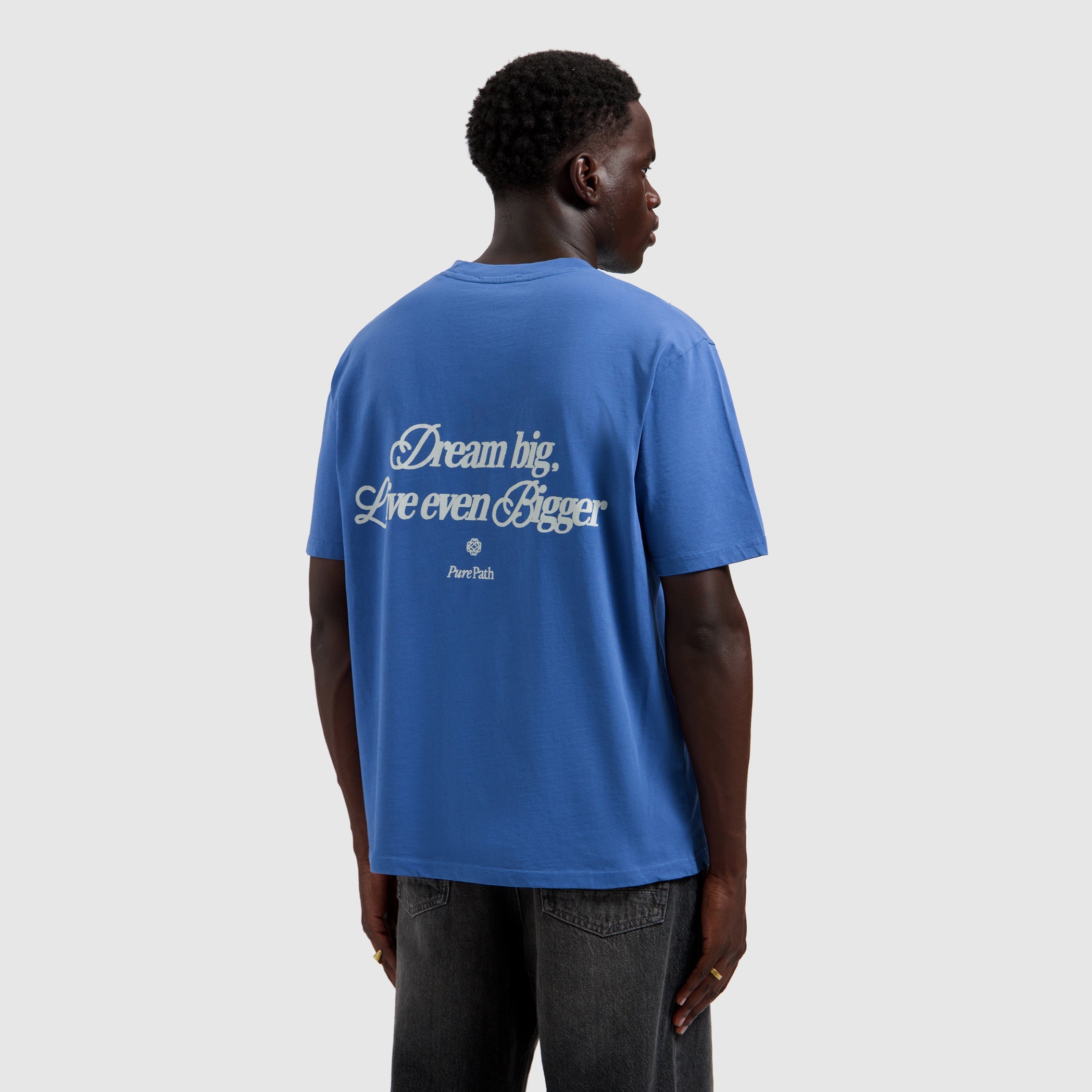 Pure Path Dream Big T-shirt - Faded Cobalt