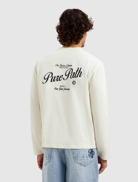 Pure Path Italian Dream Longsleeve T-shirt - Ecru