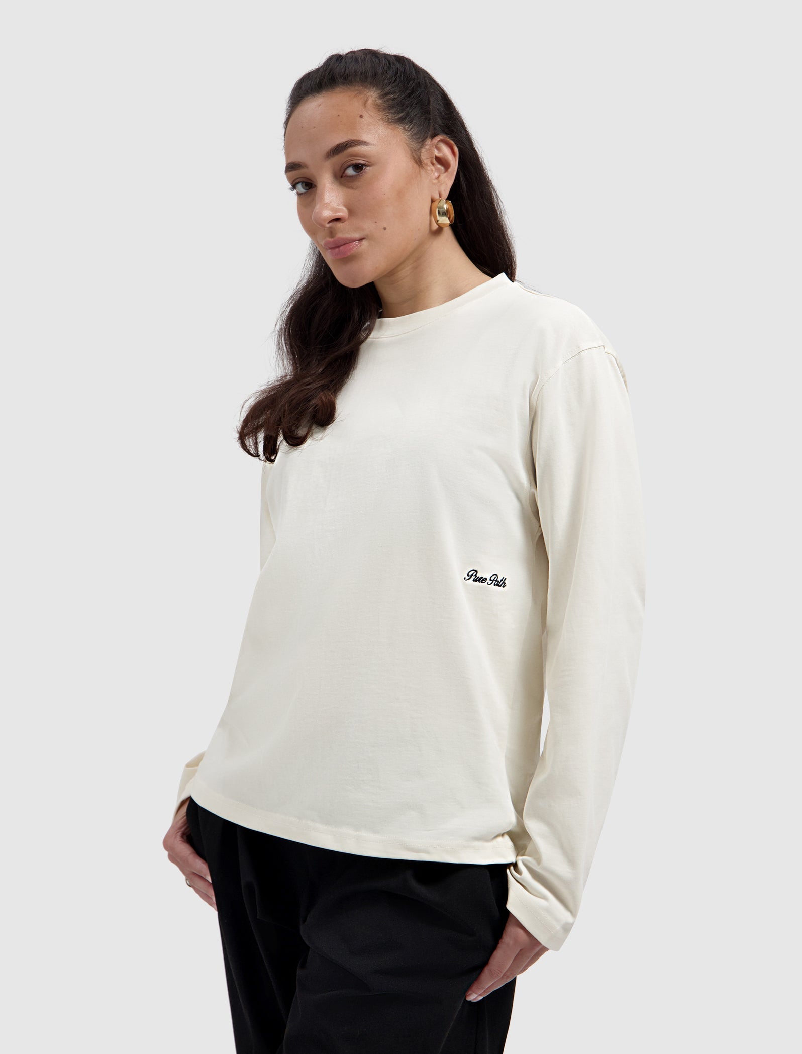Pure Path Italian Dream Longsleeve T-shirt - Ecru