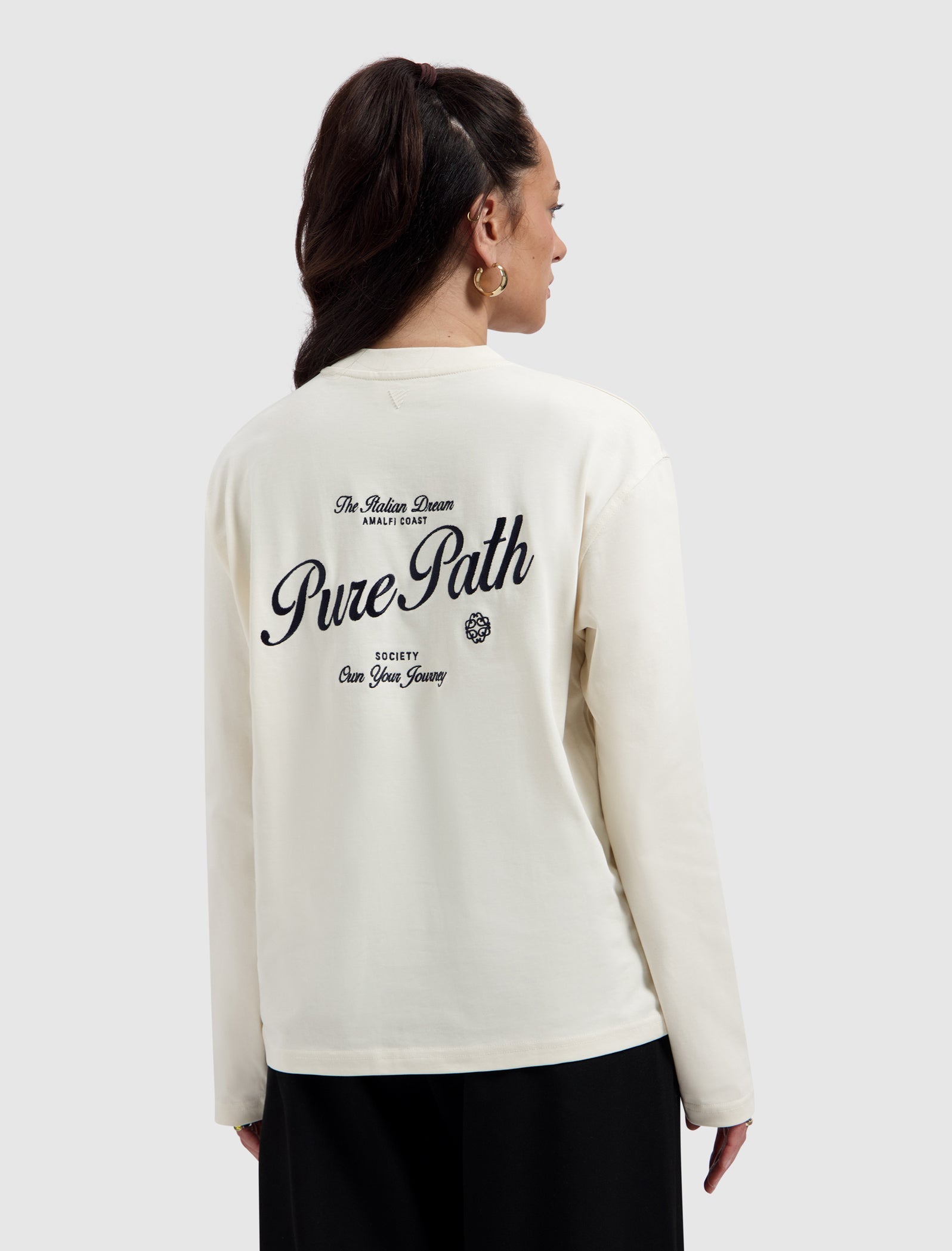Pure Path Italian Dream Longsleeve T-shirt - Ecru