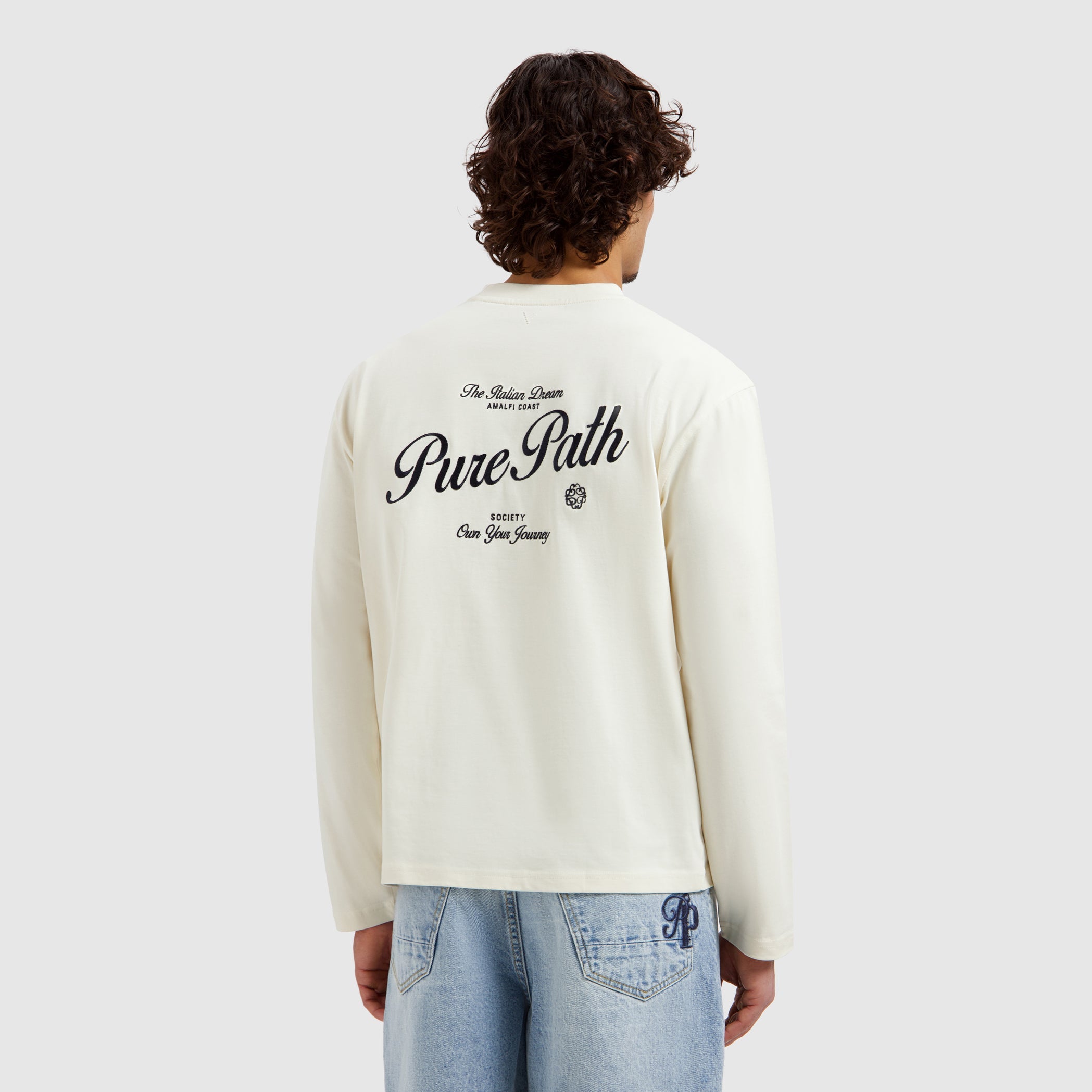Pure Path Italian Dream Longsleeve T-shirt - Ecru