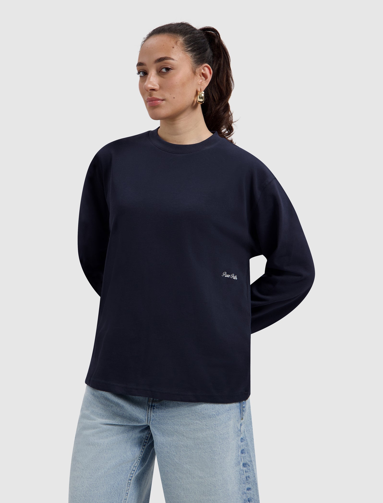 Pure Path Italian Dream Longsleeve T-shirt - Dark Navy