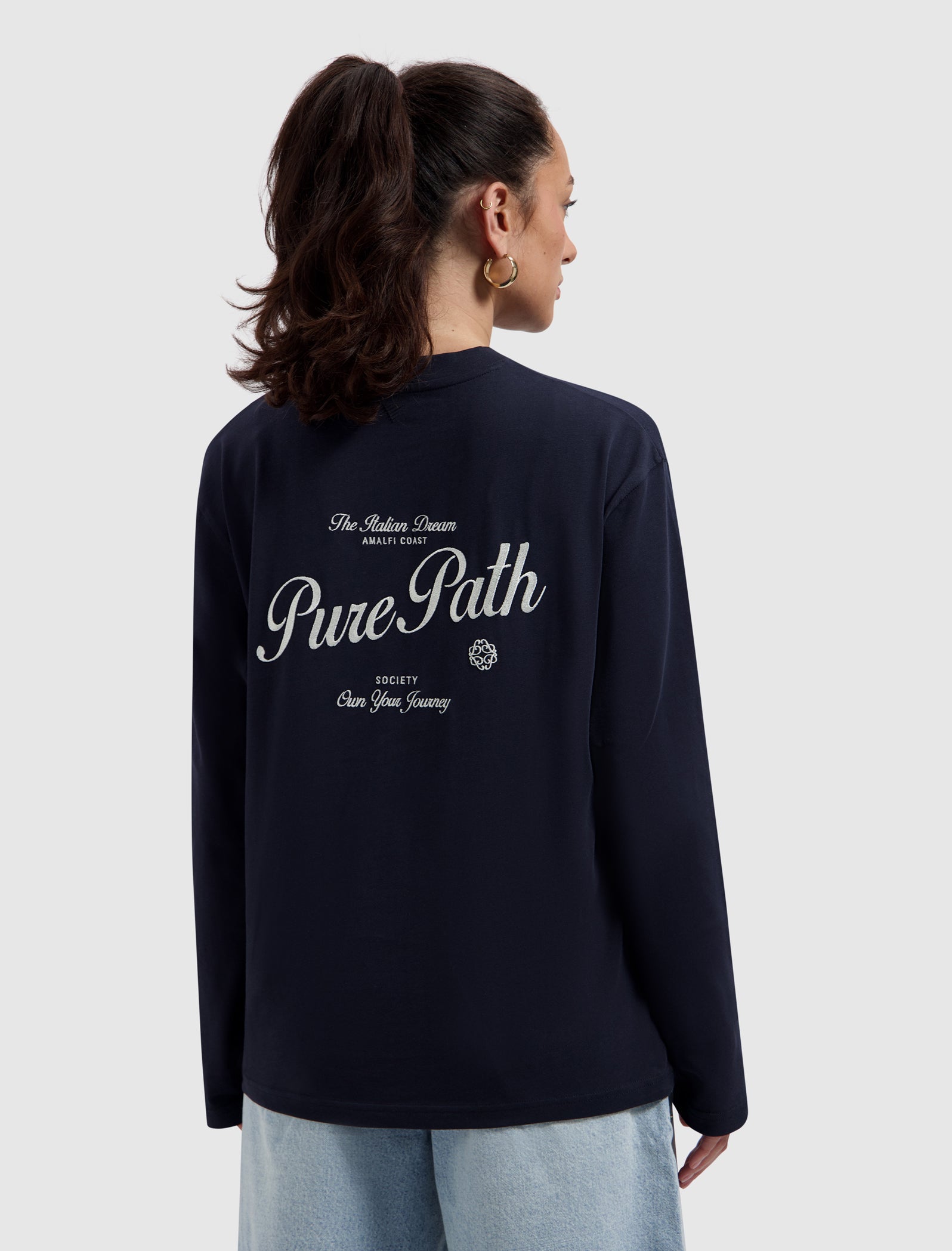 Pure Path Italian Dream Longsleeve T-shirt - Dark Navy