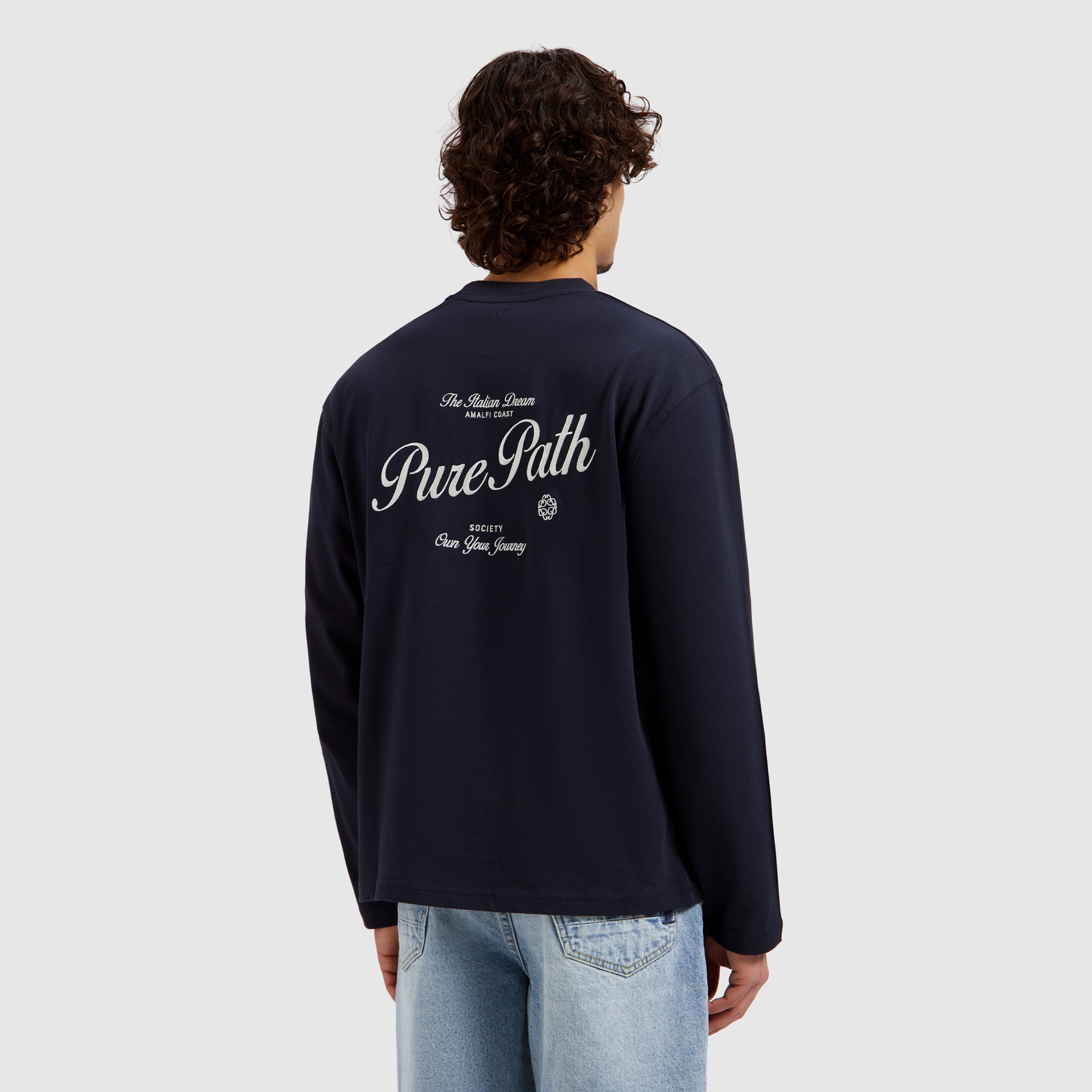 Pure Path Italian Dream Longsleeve T-shirt - Dark Navy