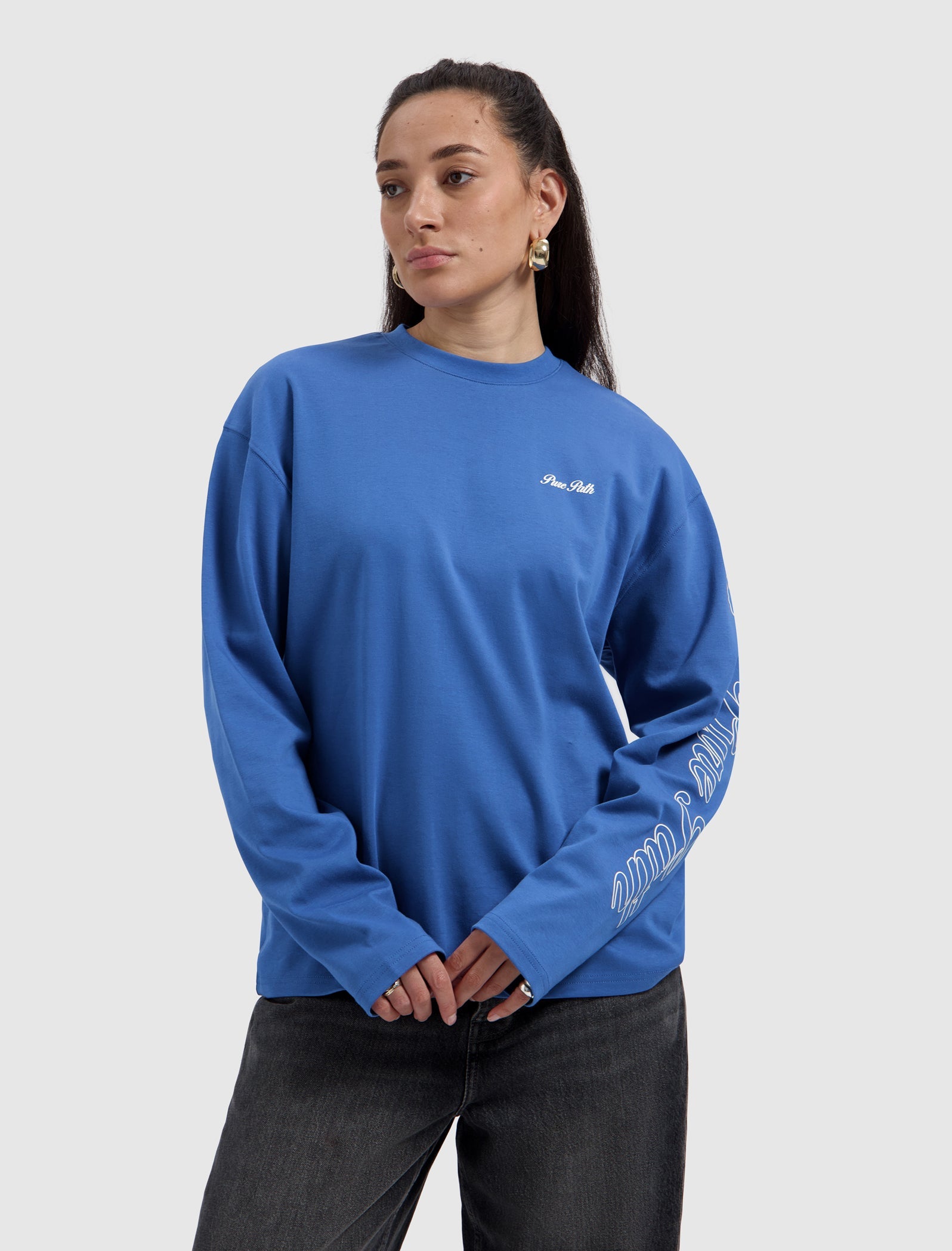 Pure Path Essence Of Life Longsleeve - Faded Cobalt