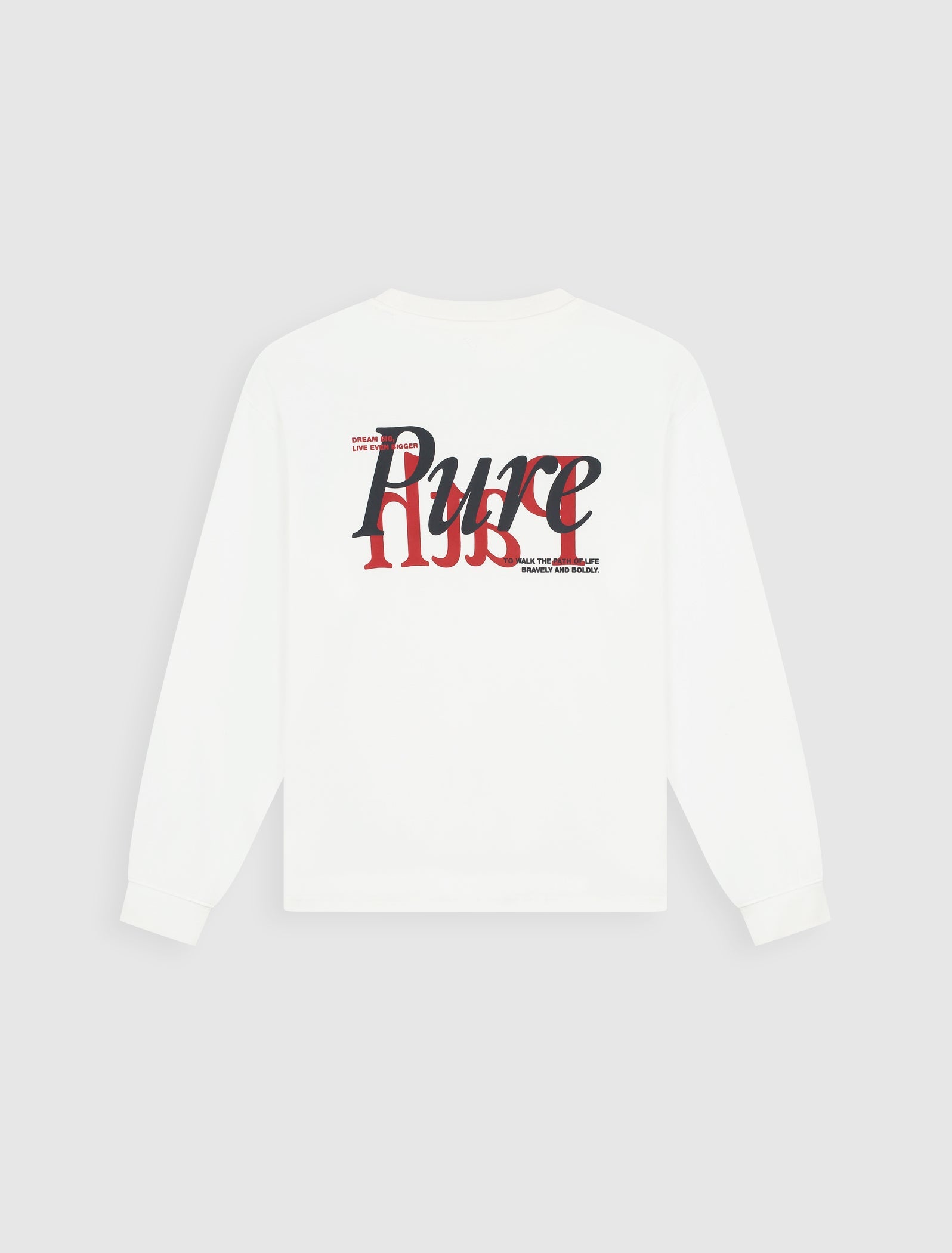 Pure Path Mirror Logo Longsleeve - Off White