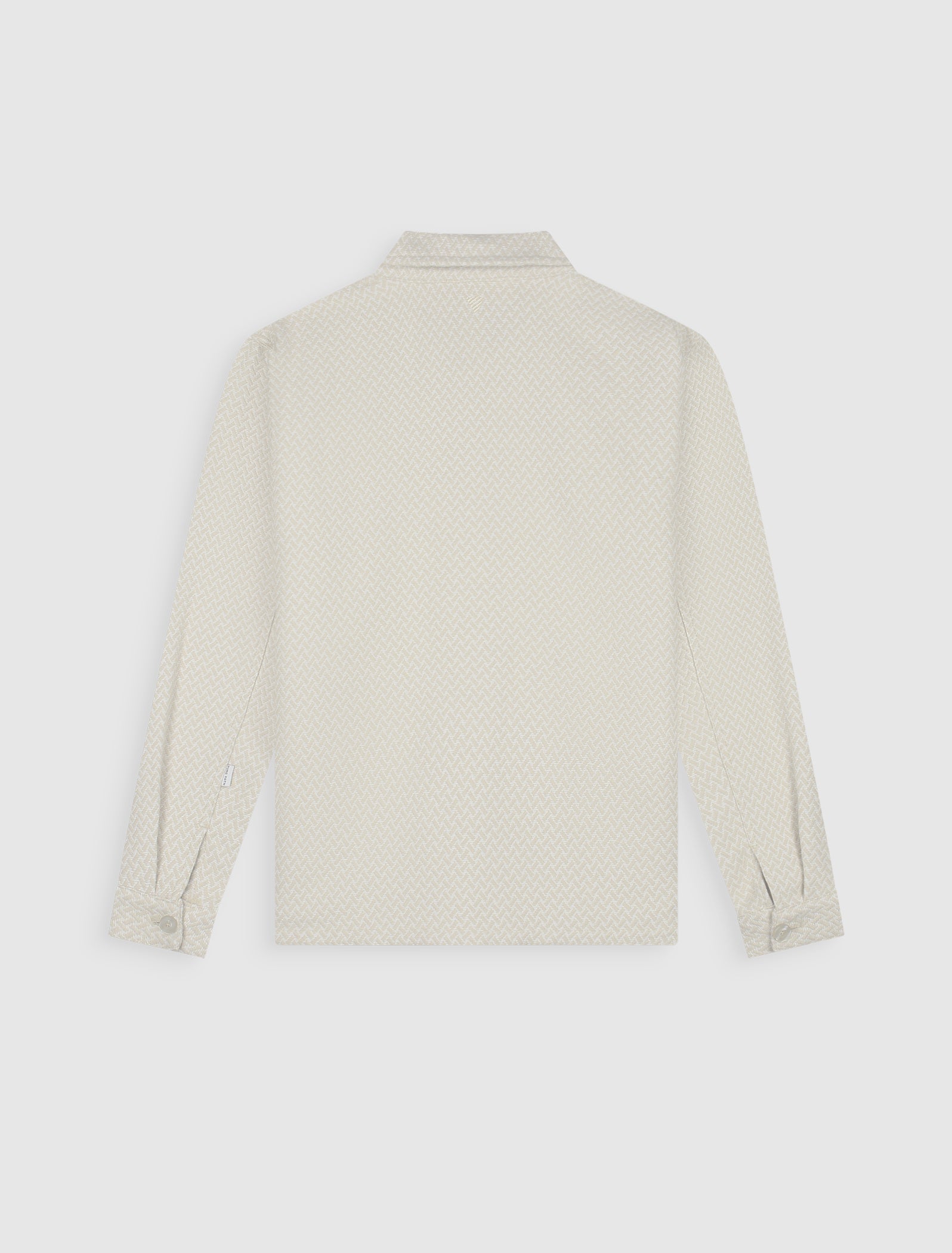 Pure Path Two-tone Jacquard Overshirt - Sand
