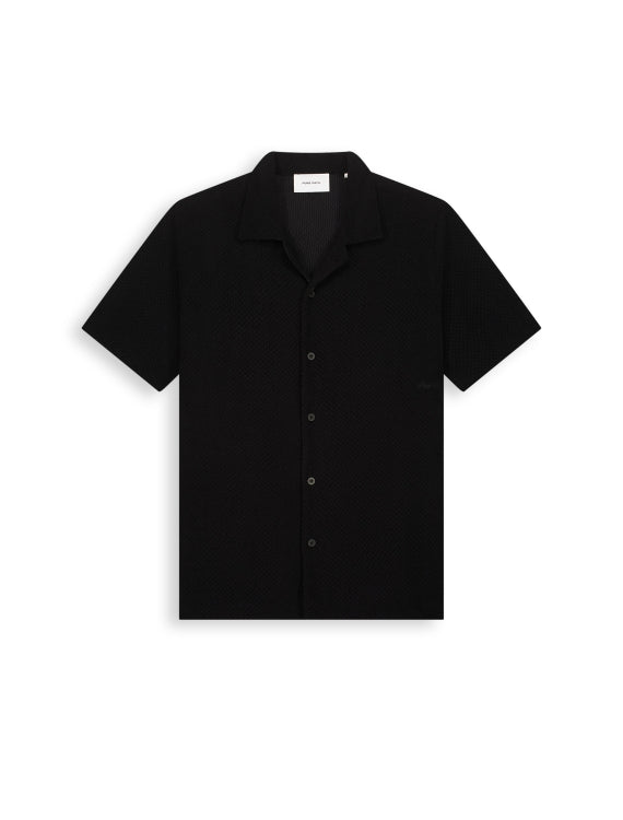 Pure Path Honeycomb Shortsleeve Shirt - Black
