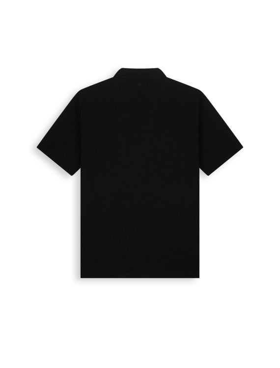 Pure Path Honeycomb Shortsleeve Shirt - Black