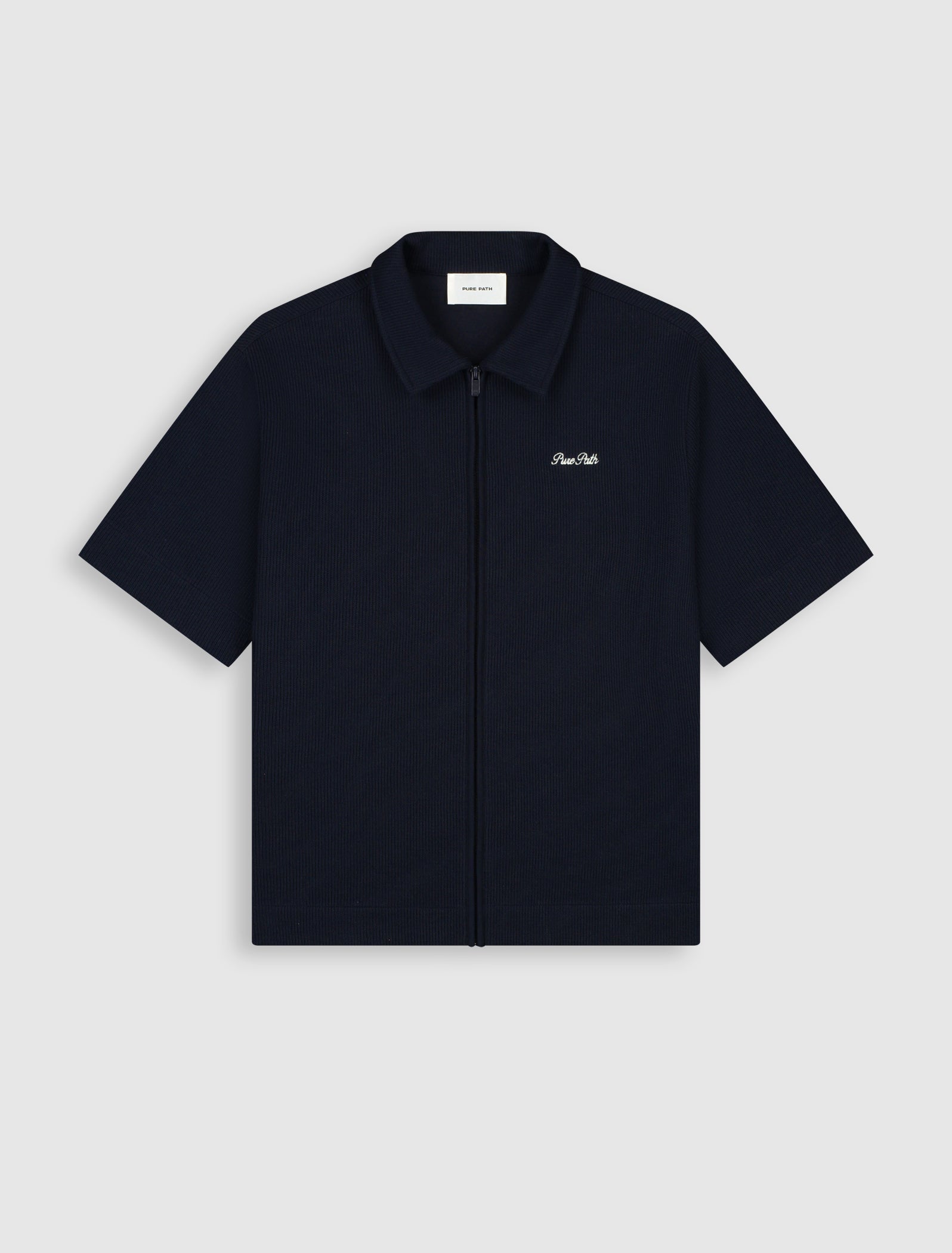 Pure Path Italian Dream Full Zip Shirt - Dark Navy