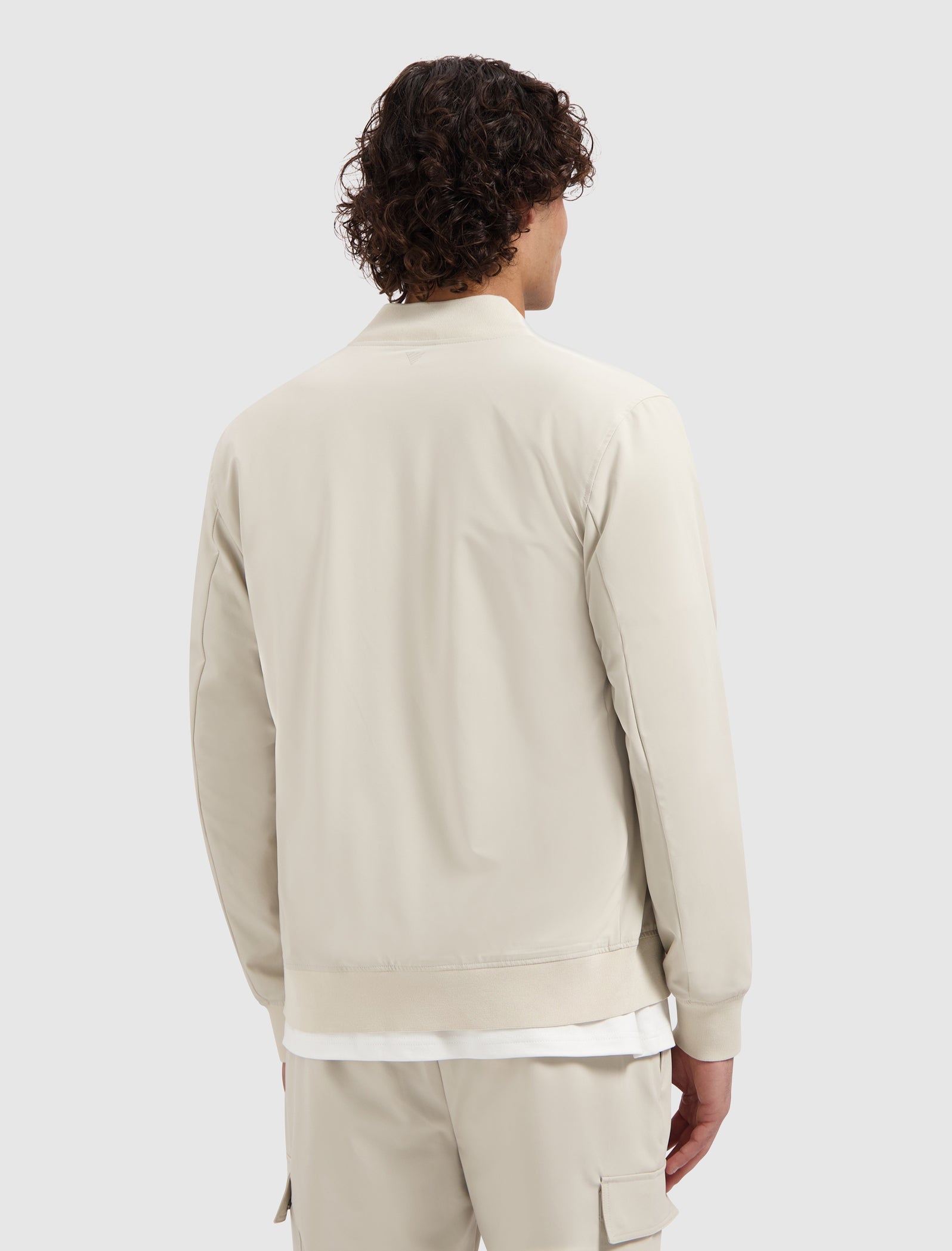 Pure Path Travel Stretch Bomber Jacket - Sand