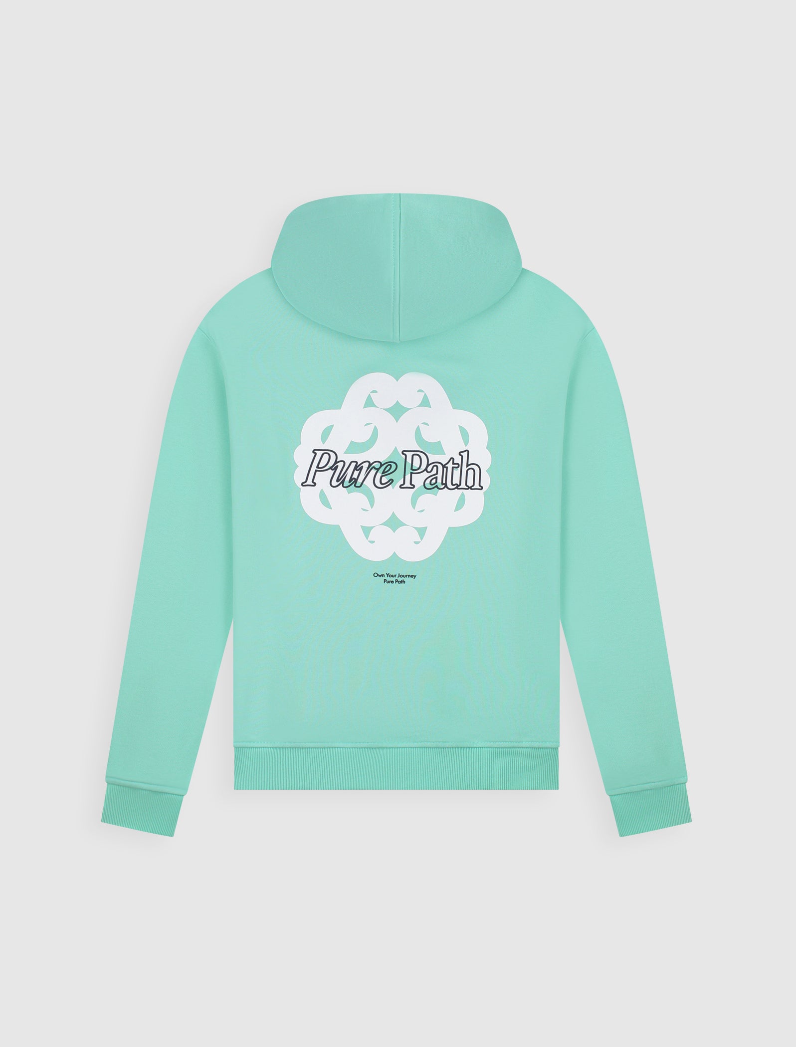 Pure Path Bold Emblem Hoodie - Mint