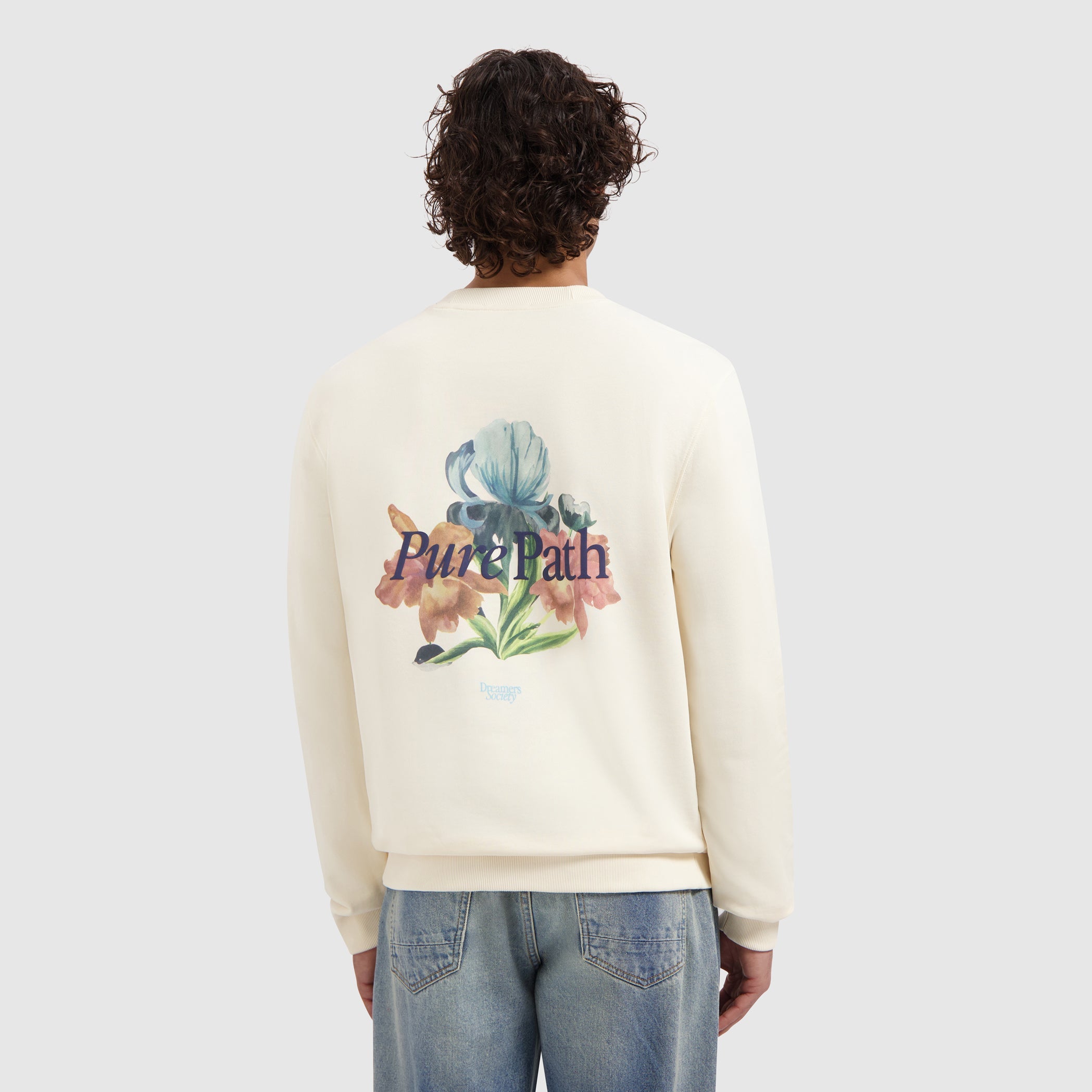 Pure Path Trio of Flowers Sweater - Ecru