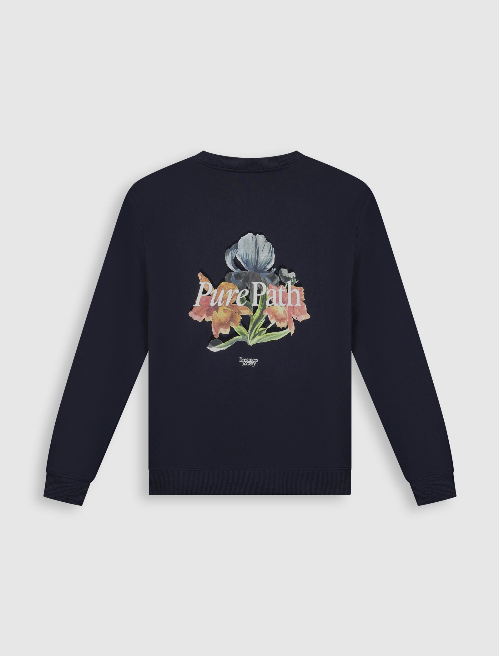 Pure Path Trio of Flowers Sweater - Dark Navy