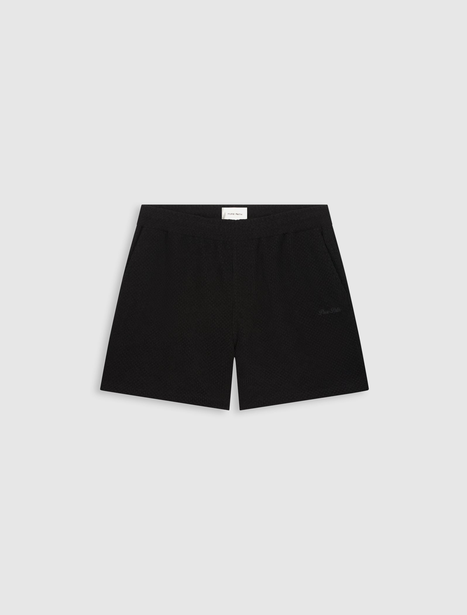 Pure Path Honeycomb Shorts - Black