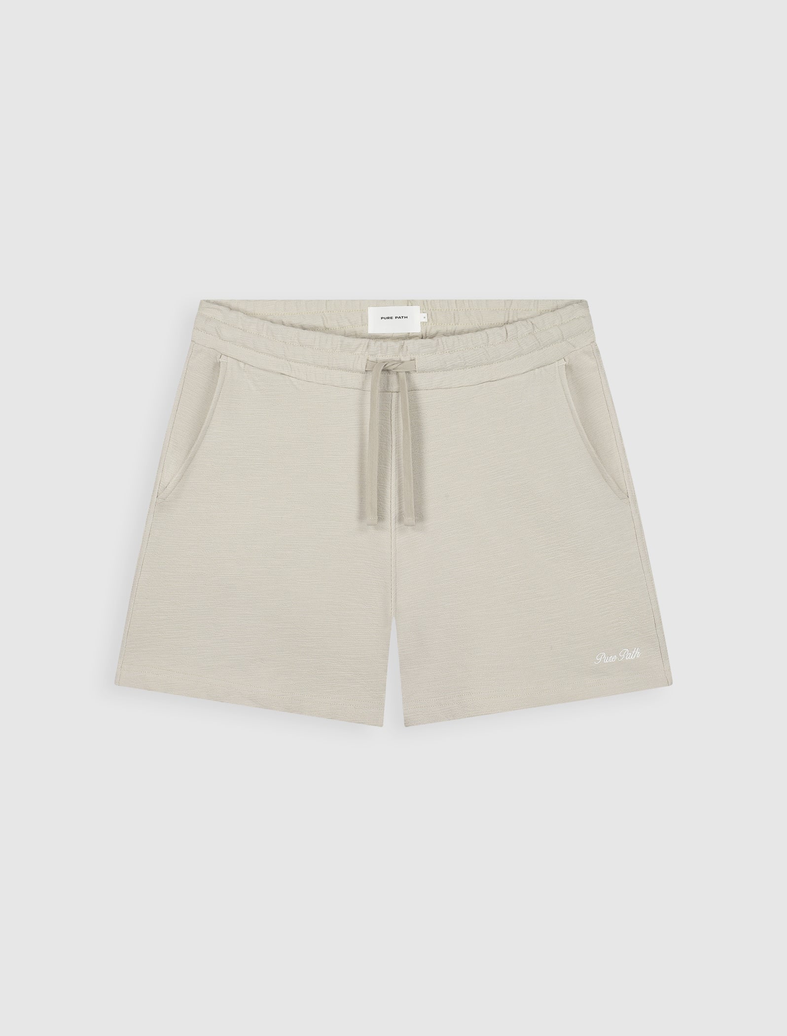 Pure Path Structure Sweat Shorts - Sand