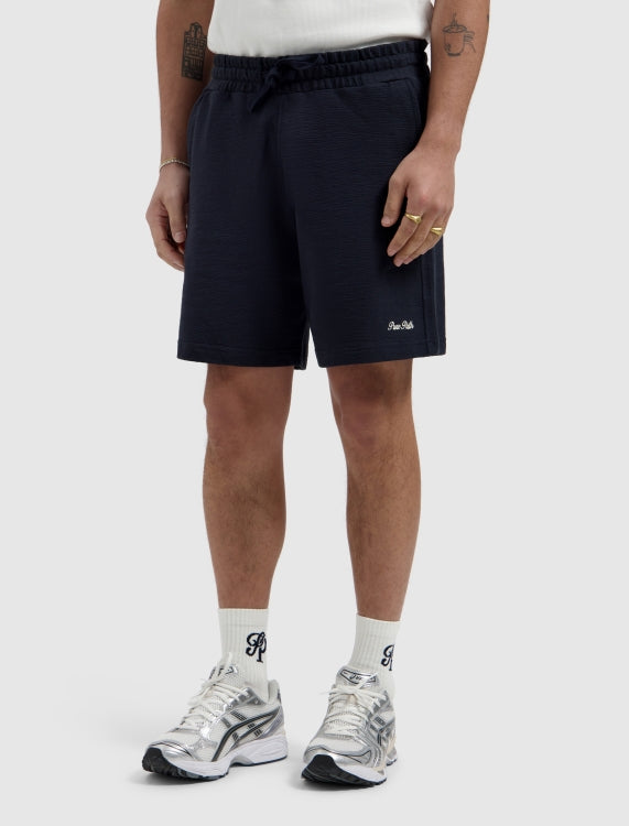 Pure Path Structure Sweat Shorts - Dark Navy
