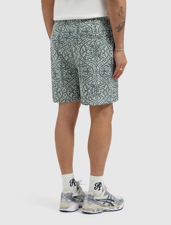 Pure Path Jacquard Shorts - Emerald