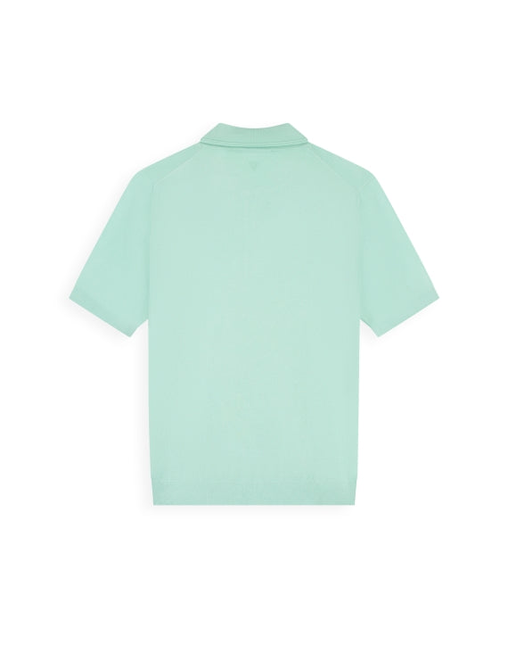 Pure Path Half-Zip Flat Knit Polo - Mint