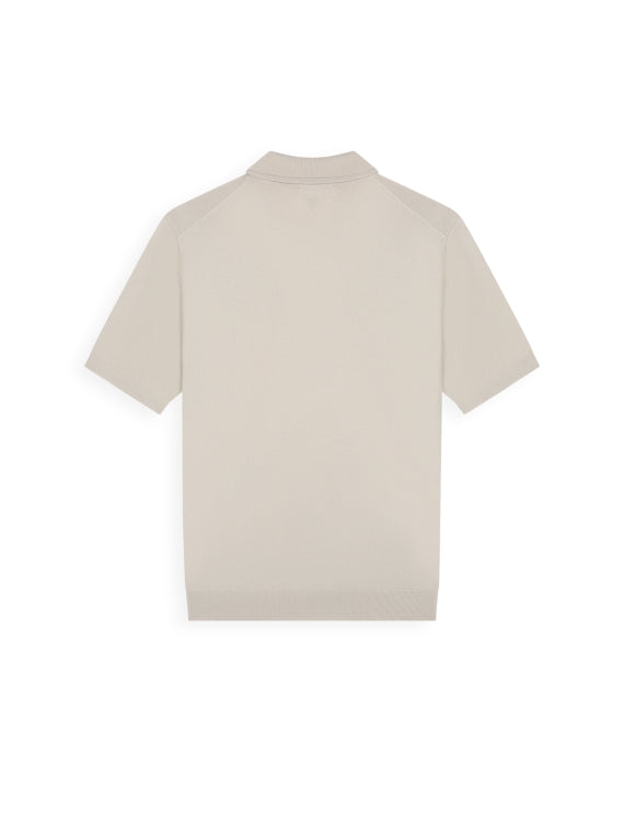 Pure Path Half-Zip Flat Knit Polo - Sand