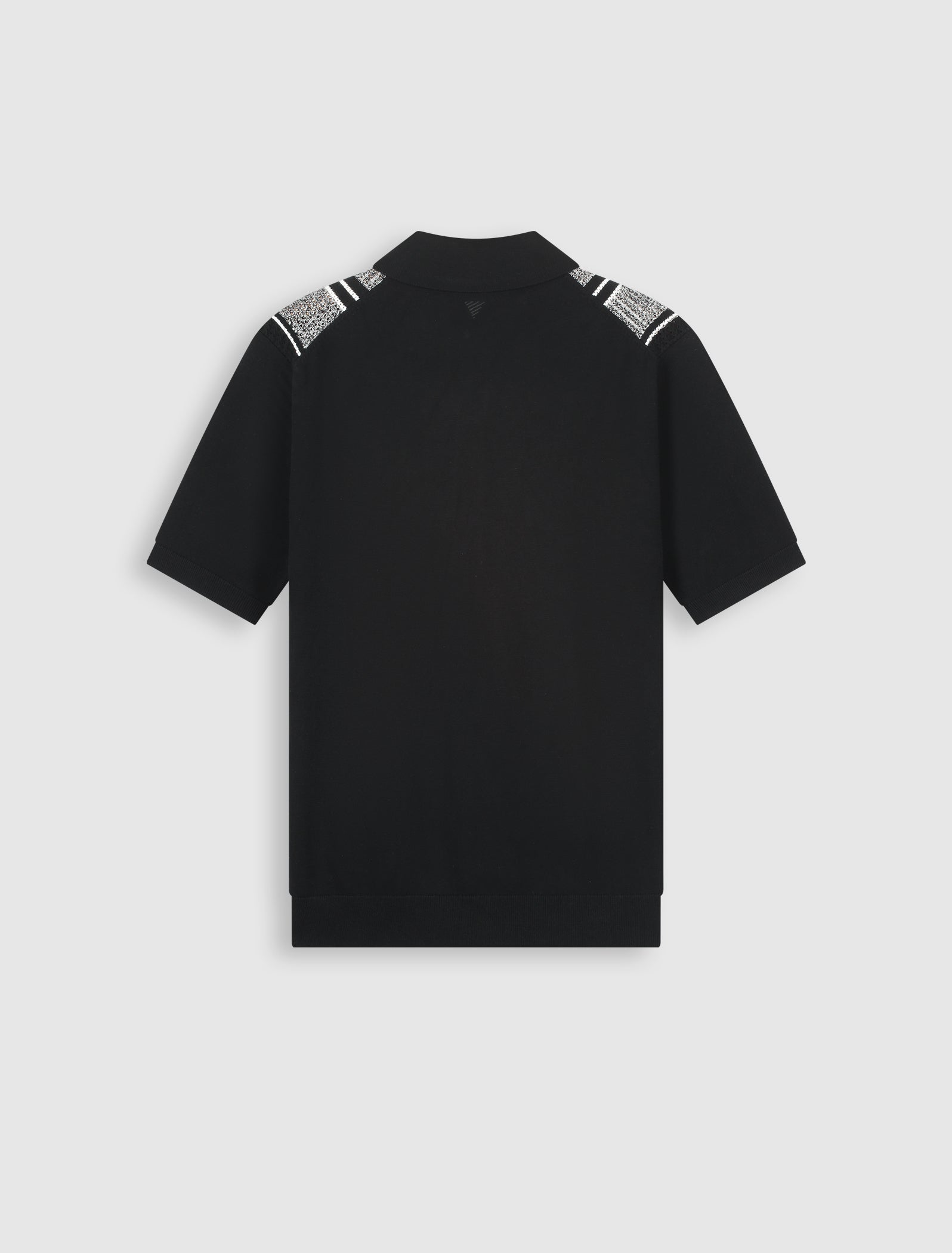 Pure Path Ripley Jacquard Knit Shirt - Black