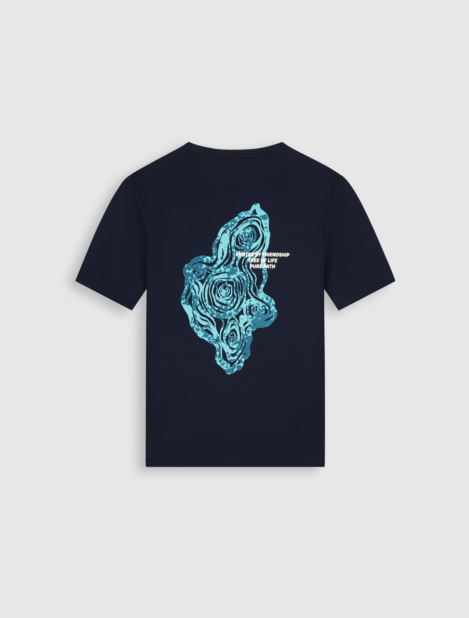 Pure Path Tree Trunk T-shirt- Dark Navy