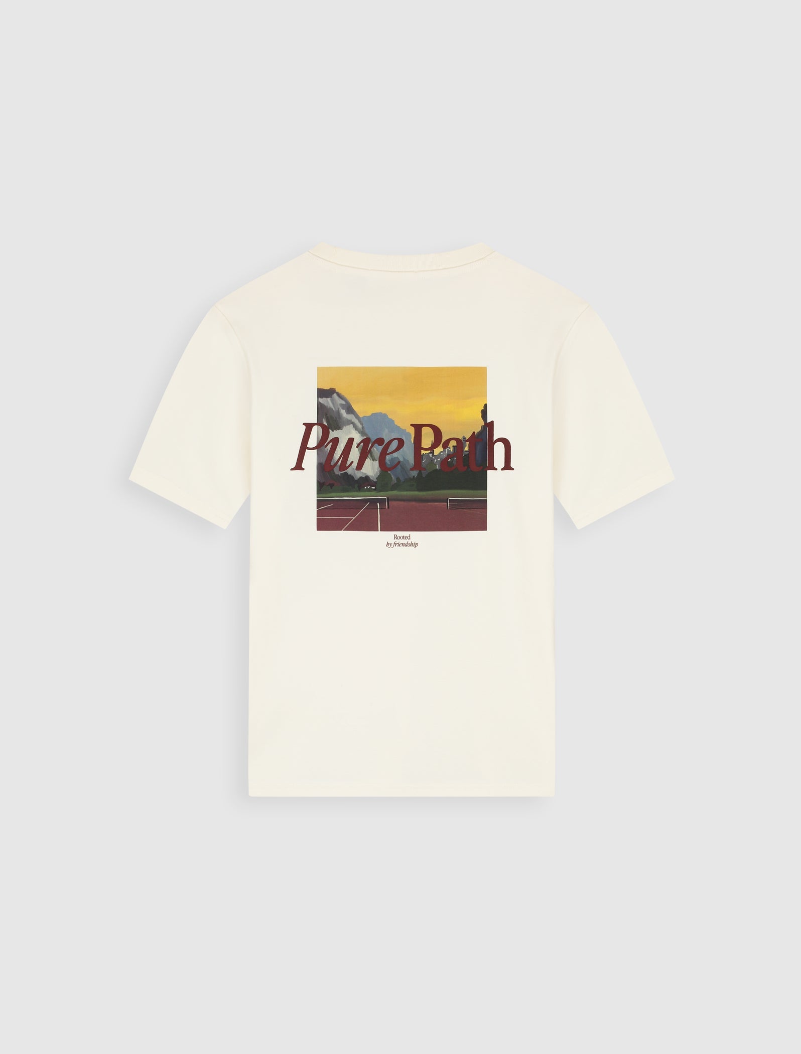 Pure Path Landscape View T-shirt- Ecru