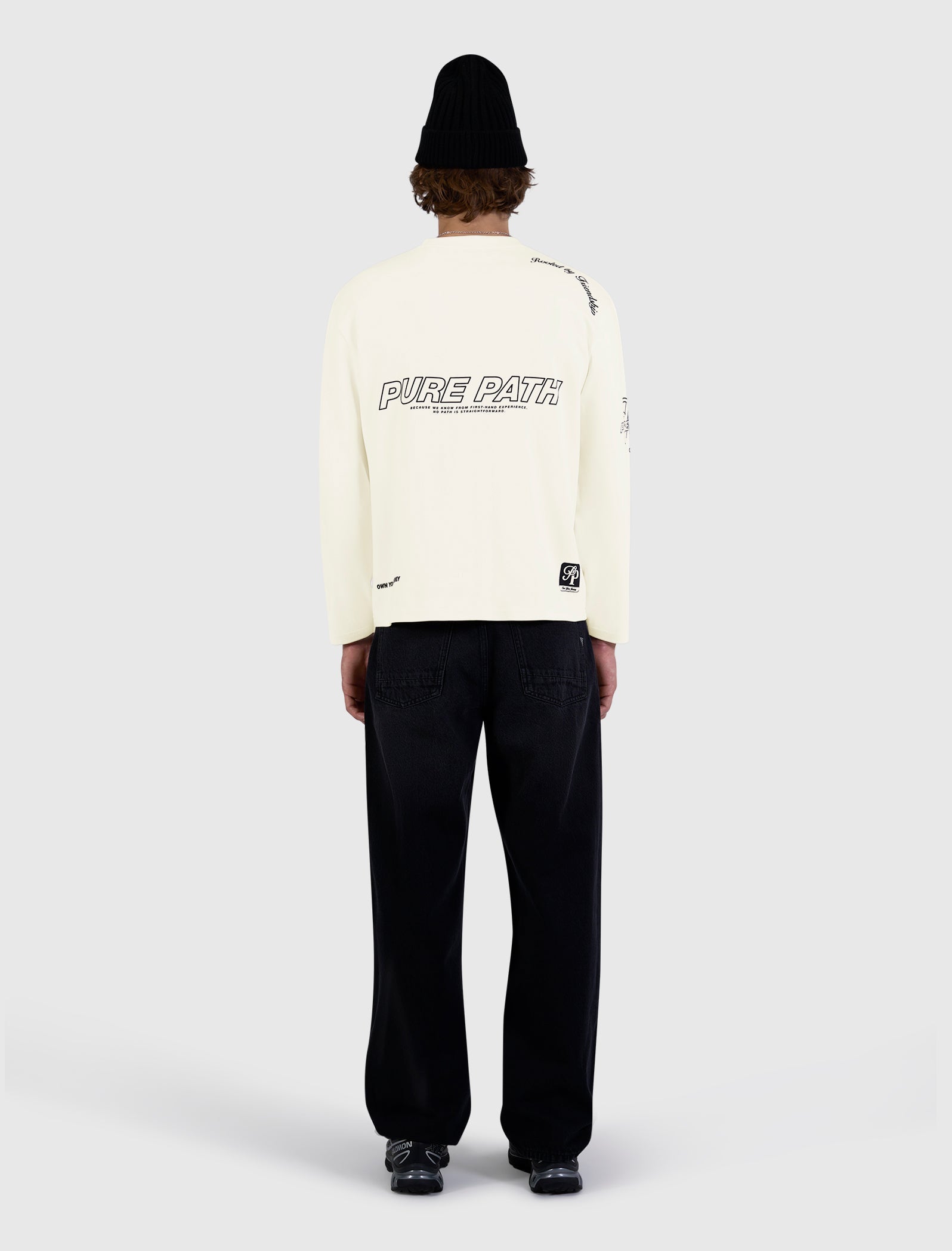 Pure Path United Longsleeve T-shirt- Ecru