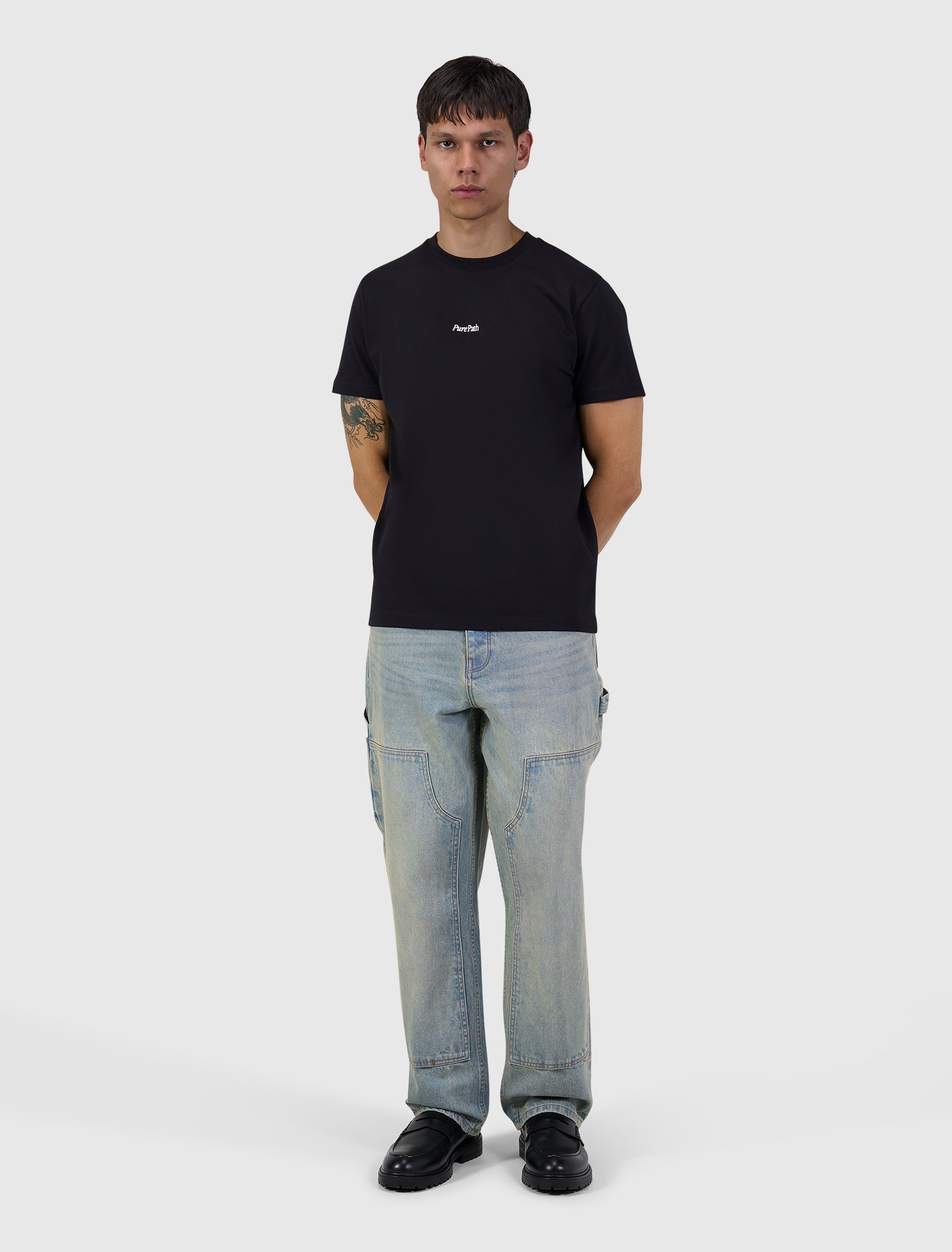 Pure Path Rooted By Friendship T-shirt- Black