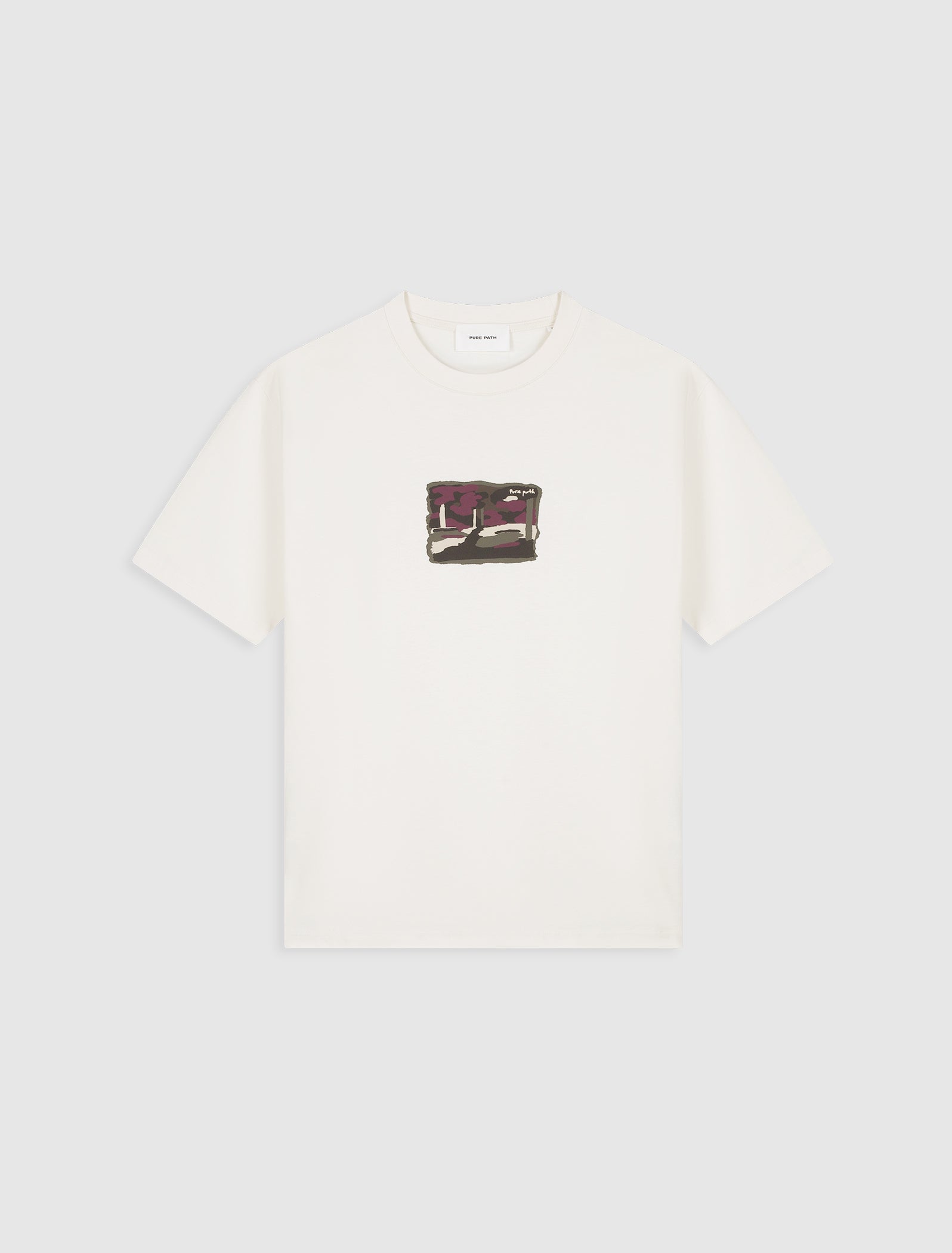 Pure Path Woods Edge T-shirt- Ecru