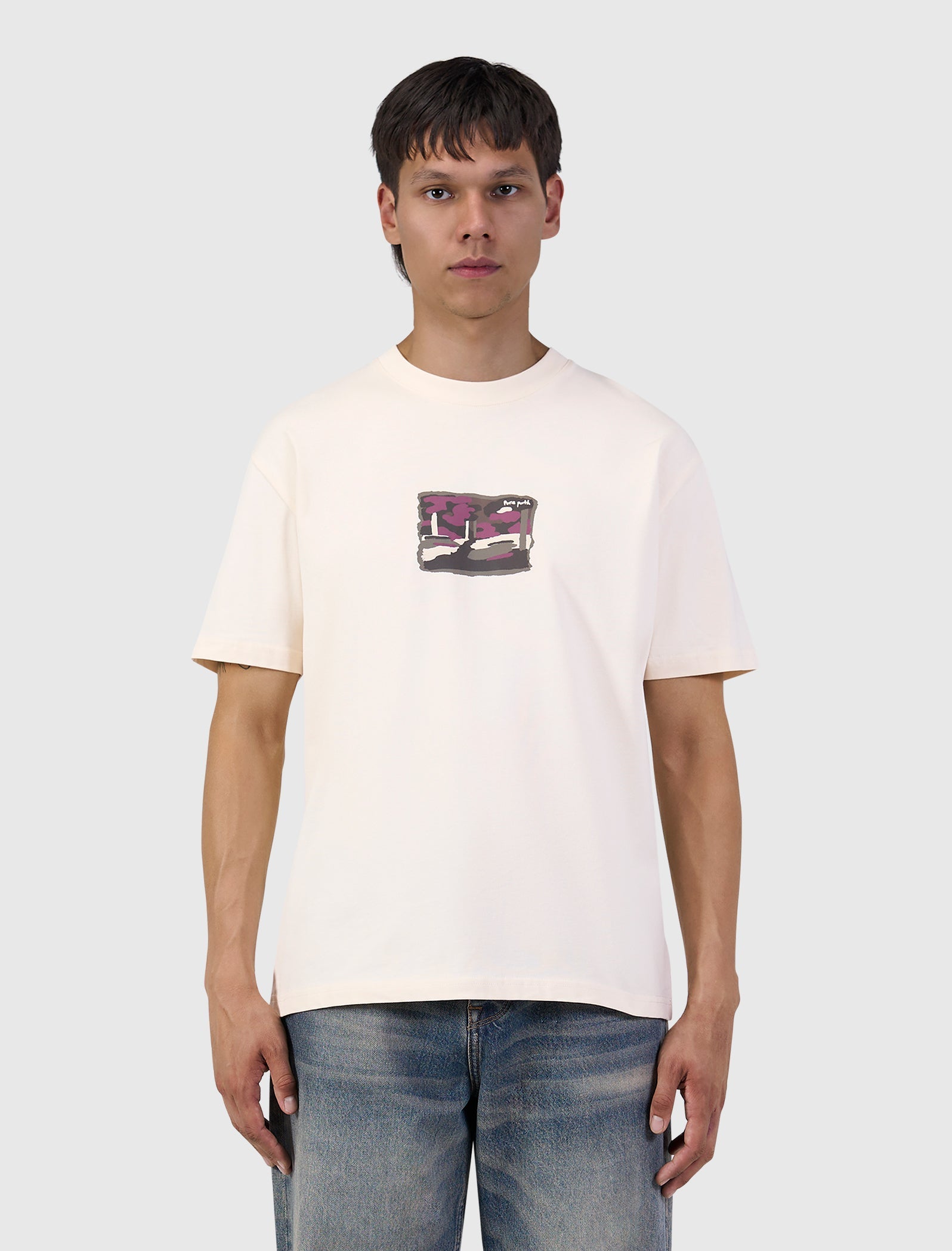 Pure Path Woods Edge T-shirt- Ecru