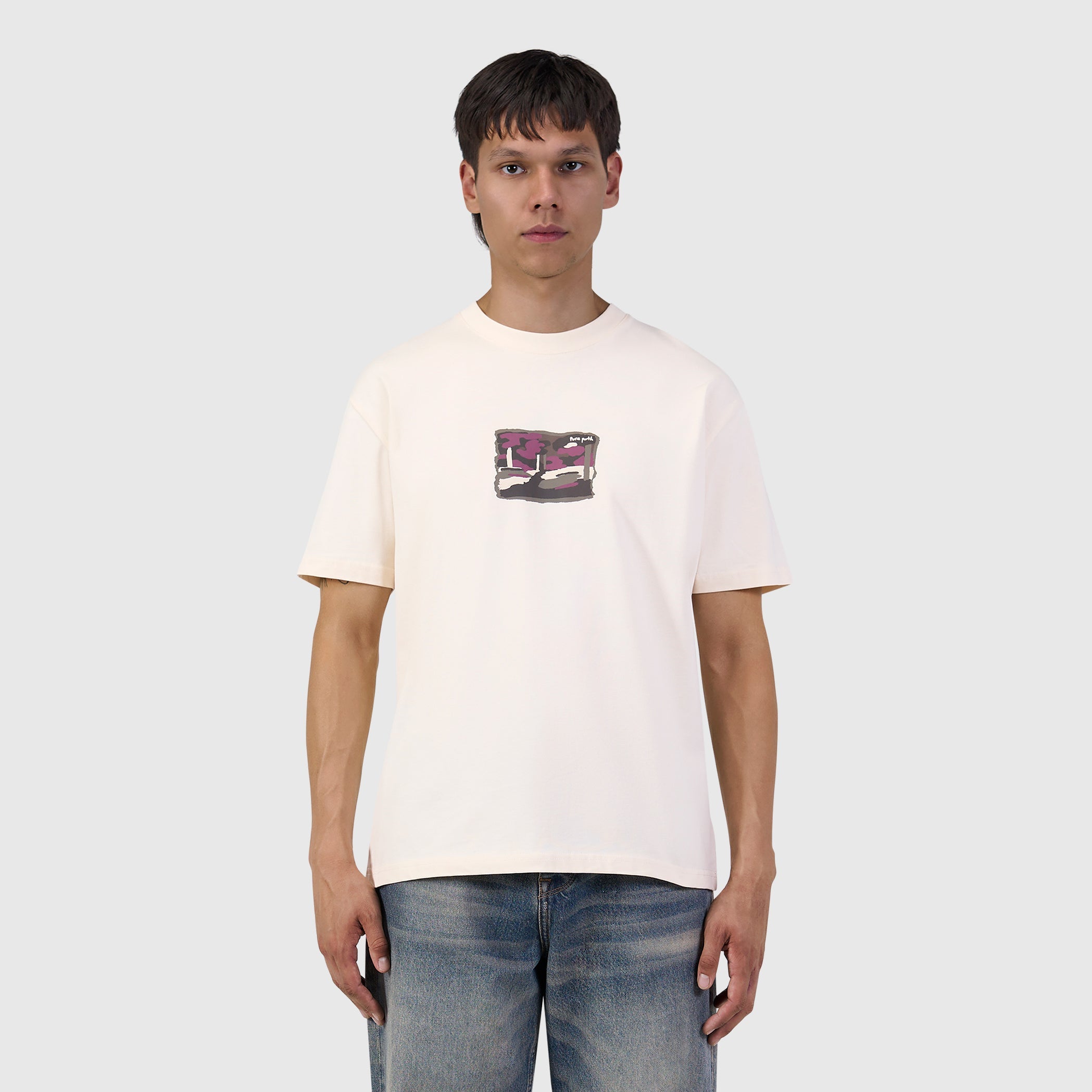 Pure Path Woods Edge T-shirt- Ecru