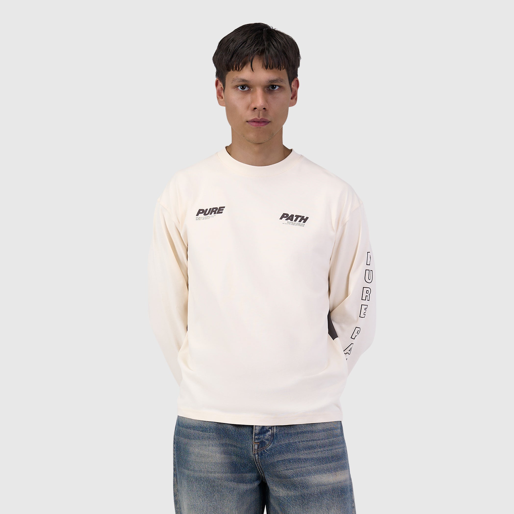 Pure Path Pure Longsleeve T-shirt- Ecru