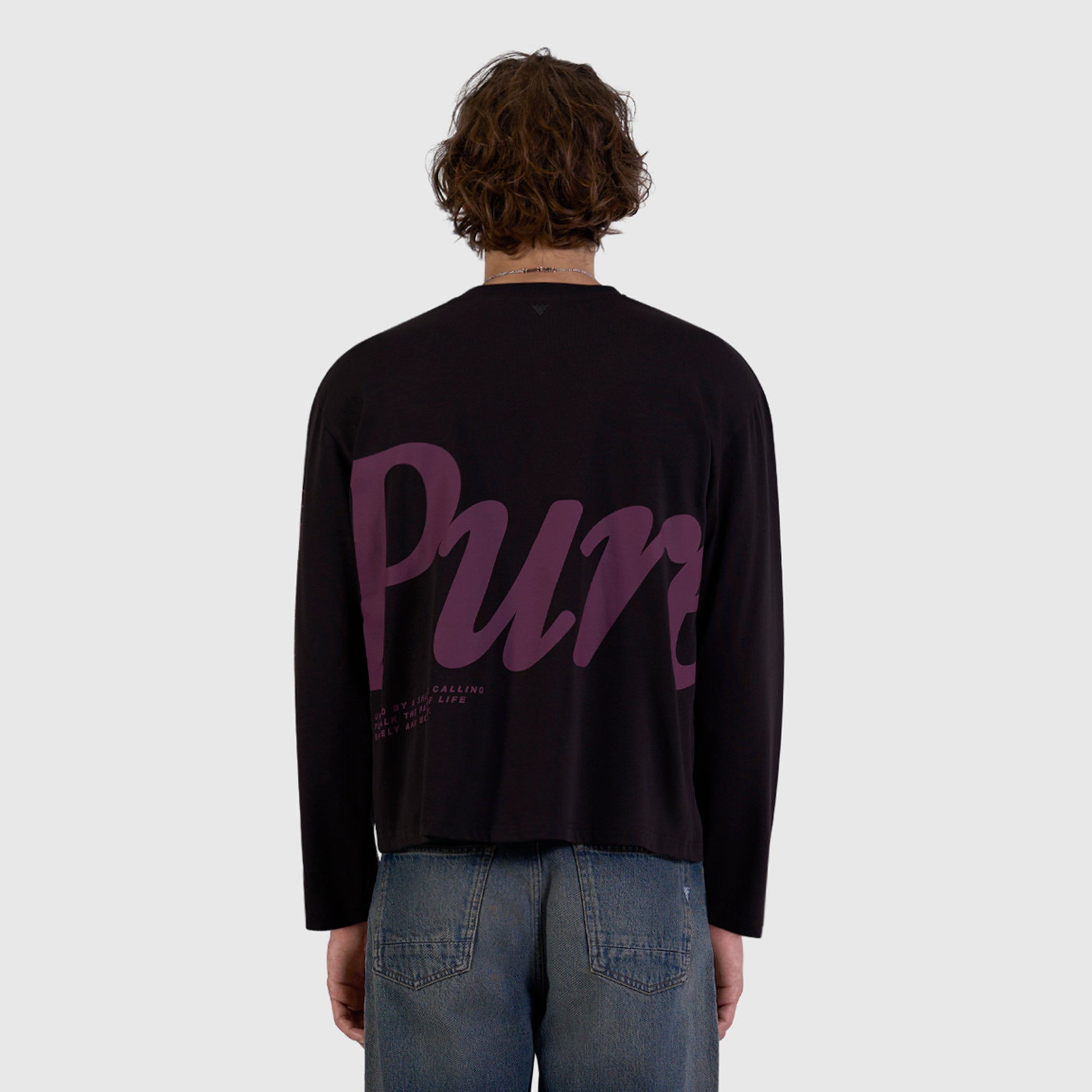 Pure Path Pure Longsleeve T-shirt- Dark Brown