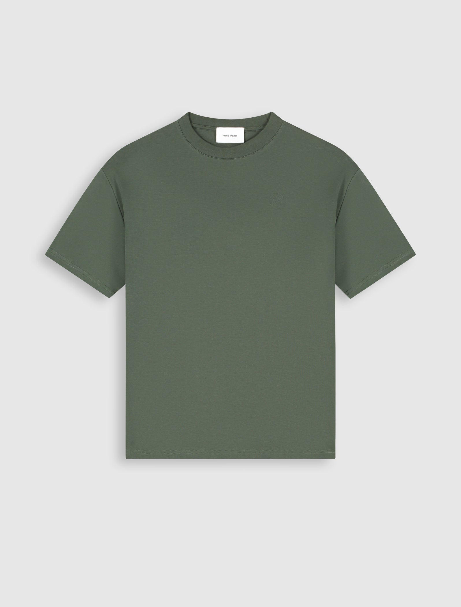 Pure Path Essential Initials T-shirt- Dark Army