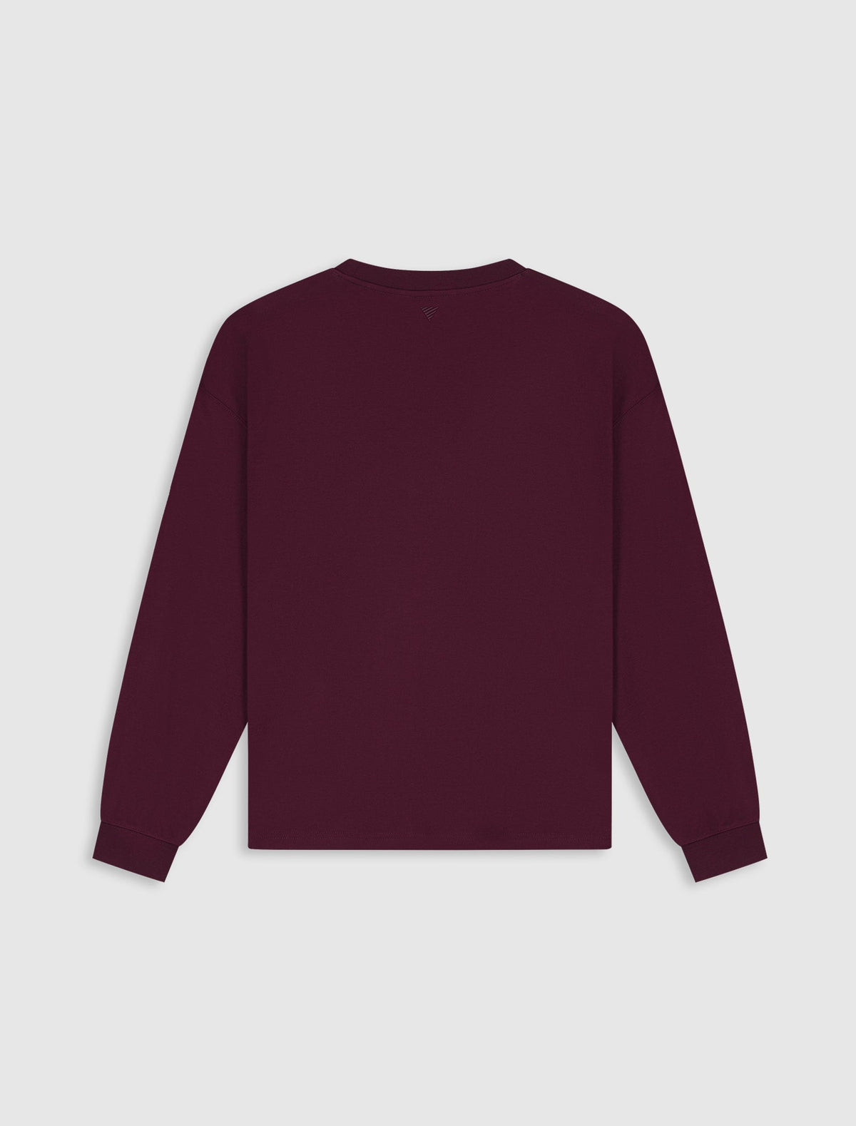 Pure Path Inititials Pocket Longsleeve T-shirt- Wine Red