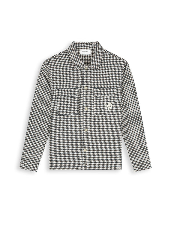 Pure Path Hounstooth Shirt - Ecru