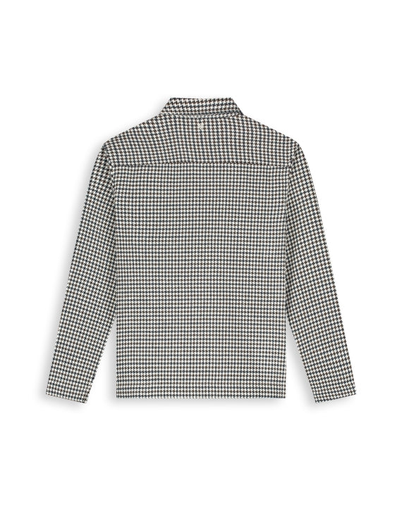 Pure Path Hounstooth Shirt - Ecru