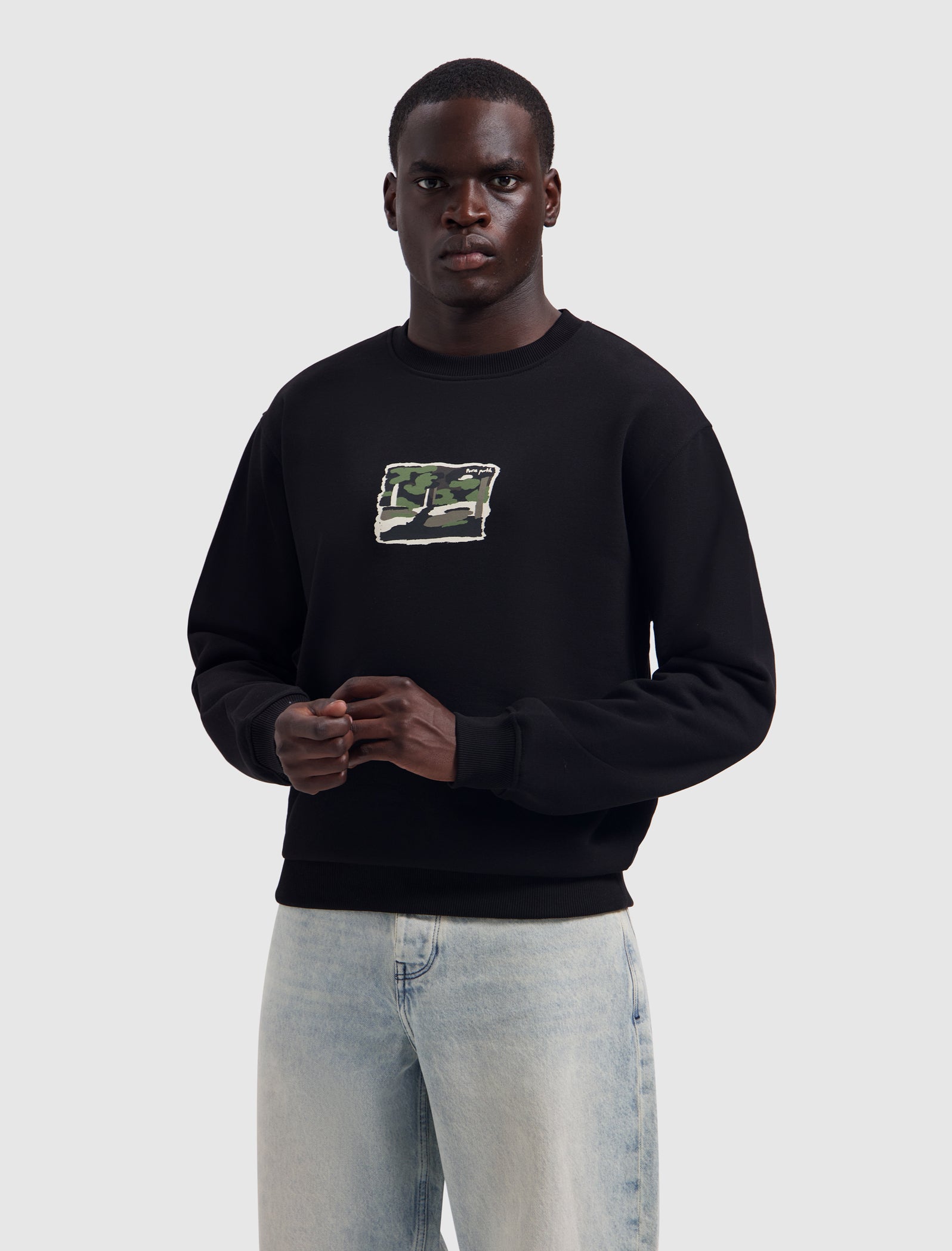 Pure Path Woods Edge Sweater- Black