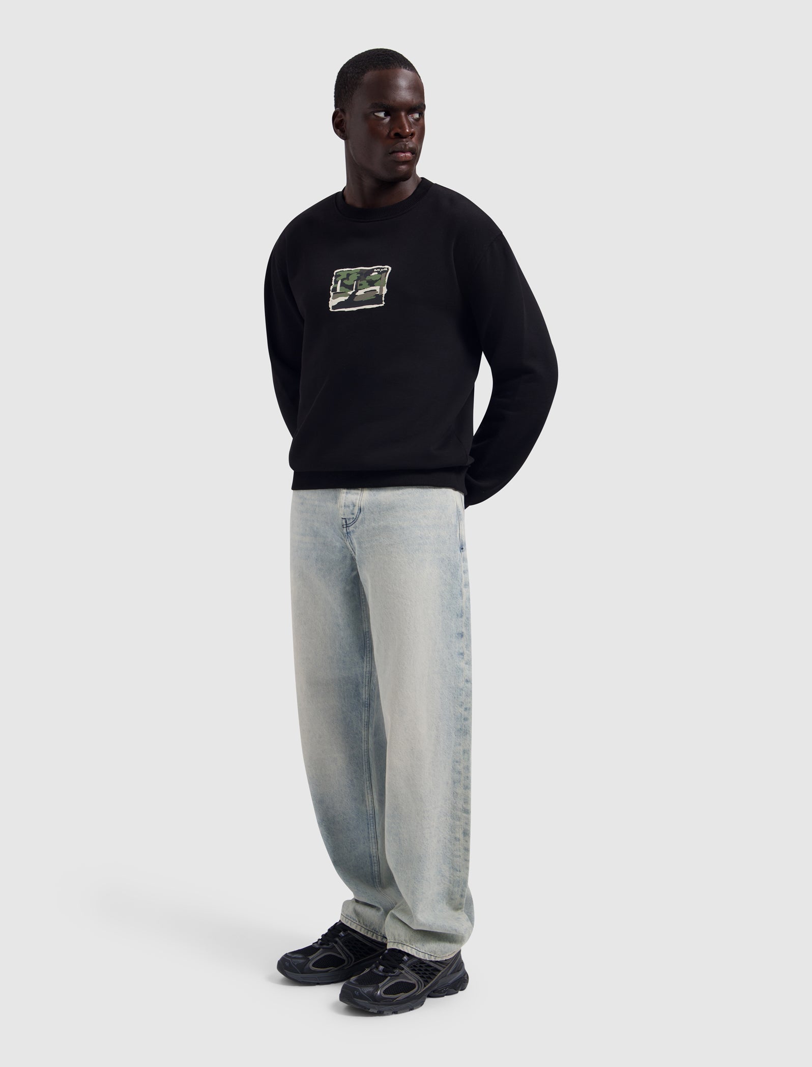 Pure Path Woods Edge Sweater- Black