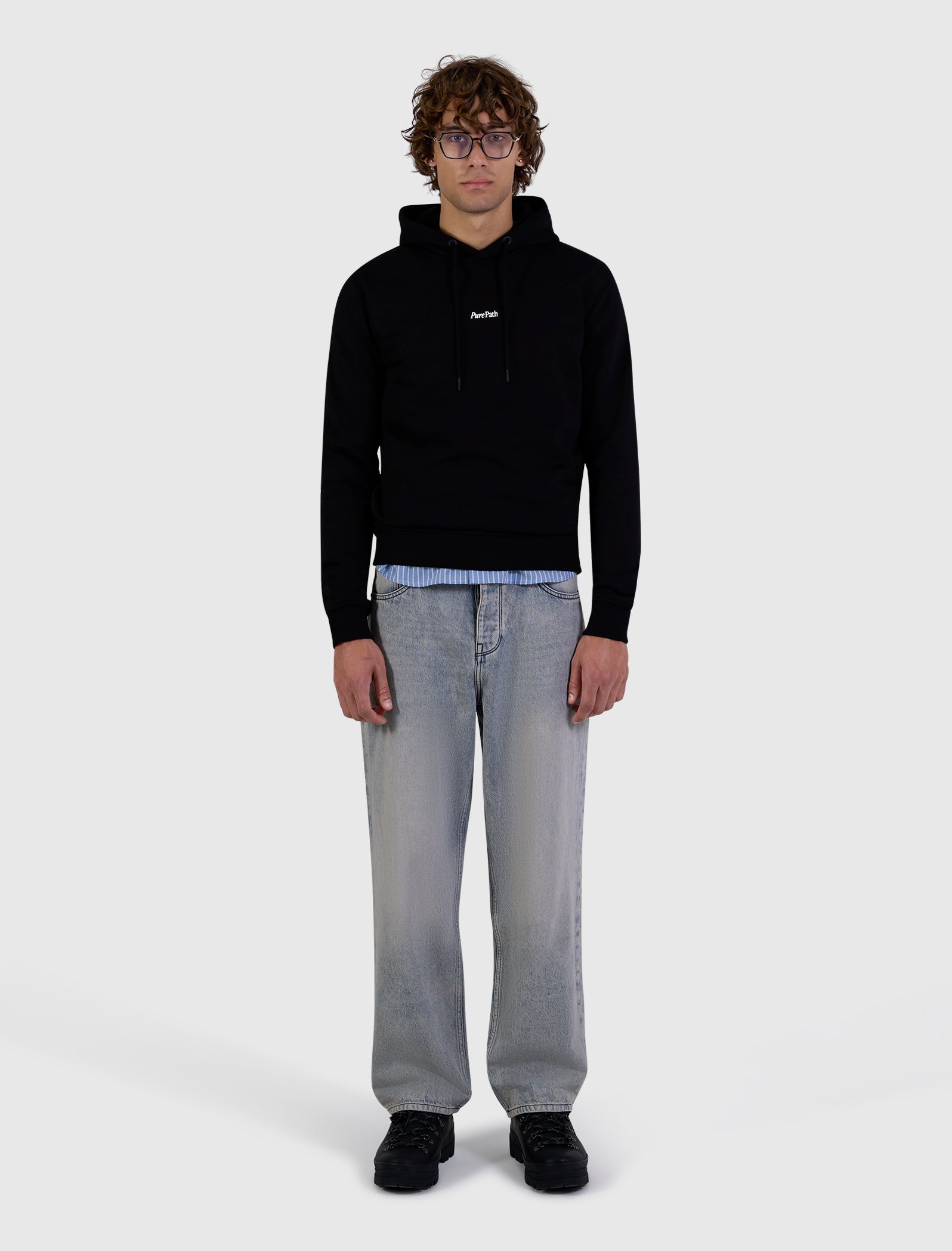 Pure Path Rooted by Friendship Hoodie- Ecru