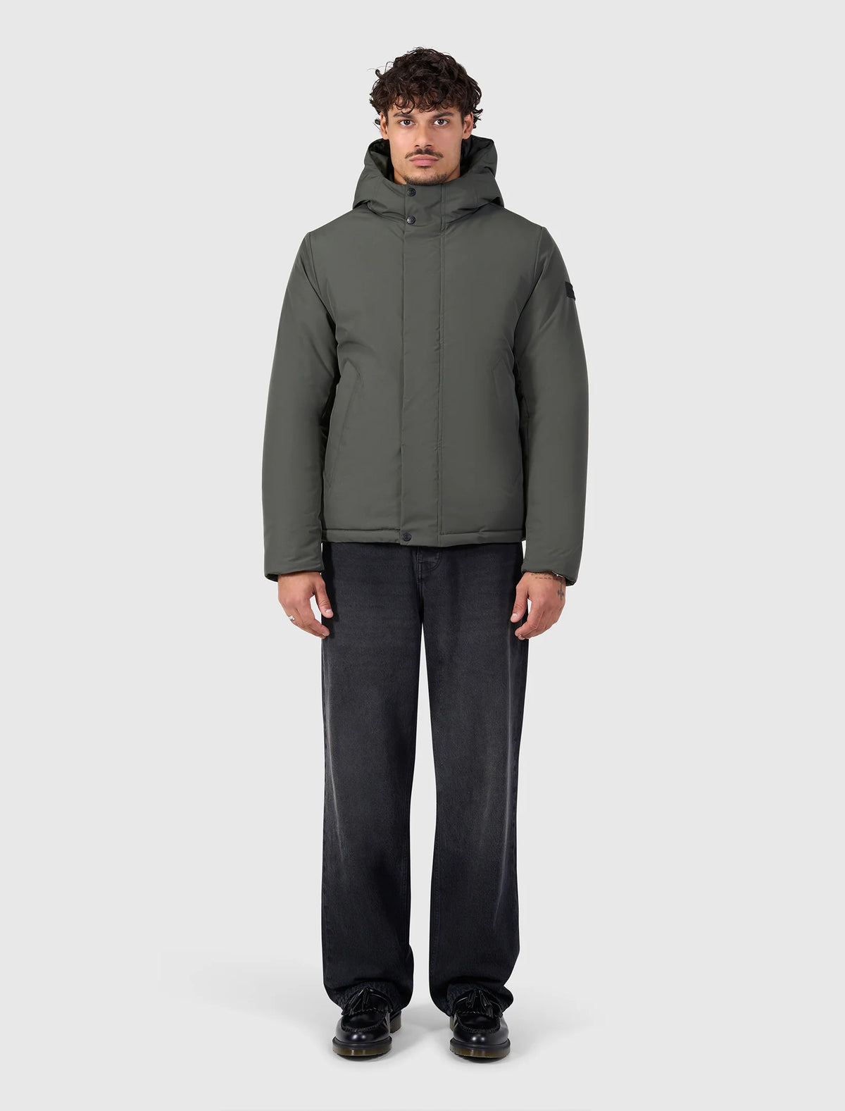 Pure Path Active Flex Short Parka Jacket - Dark Army