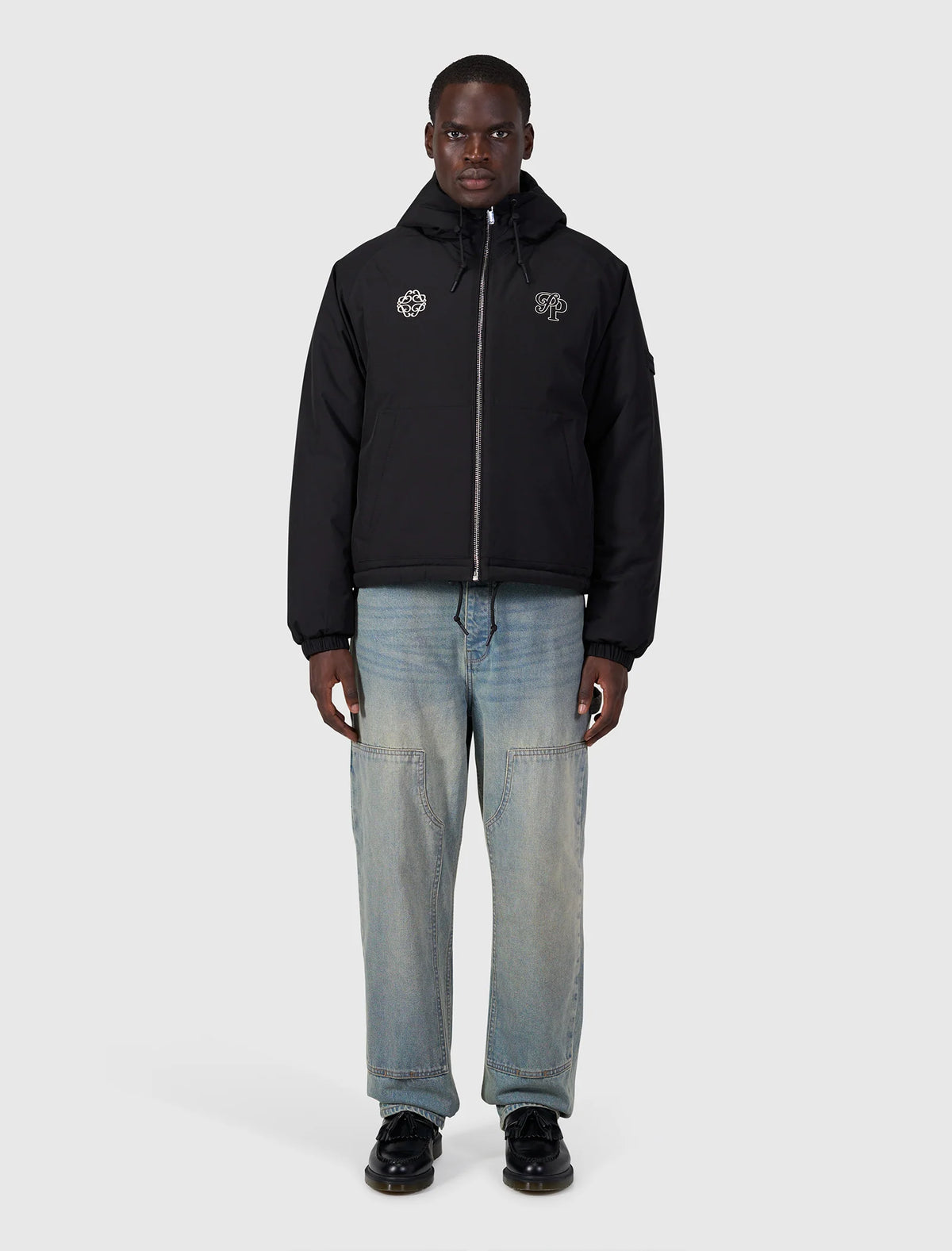 Pure Path Emblem Initials Jacket - Black
