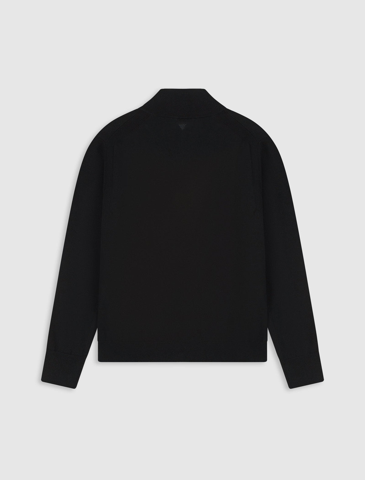 Pure Path Half-Zip Flat Knit Polo - Black