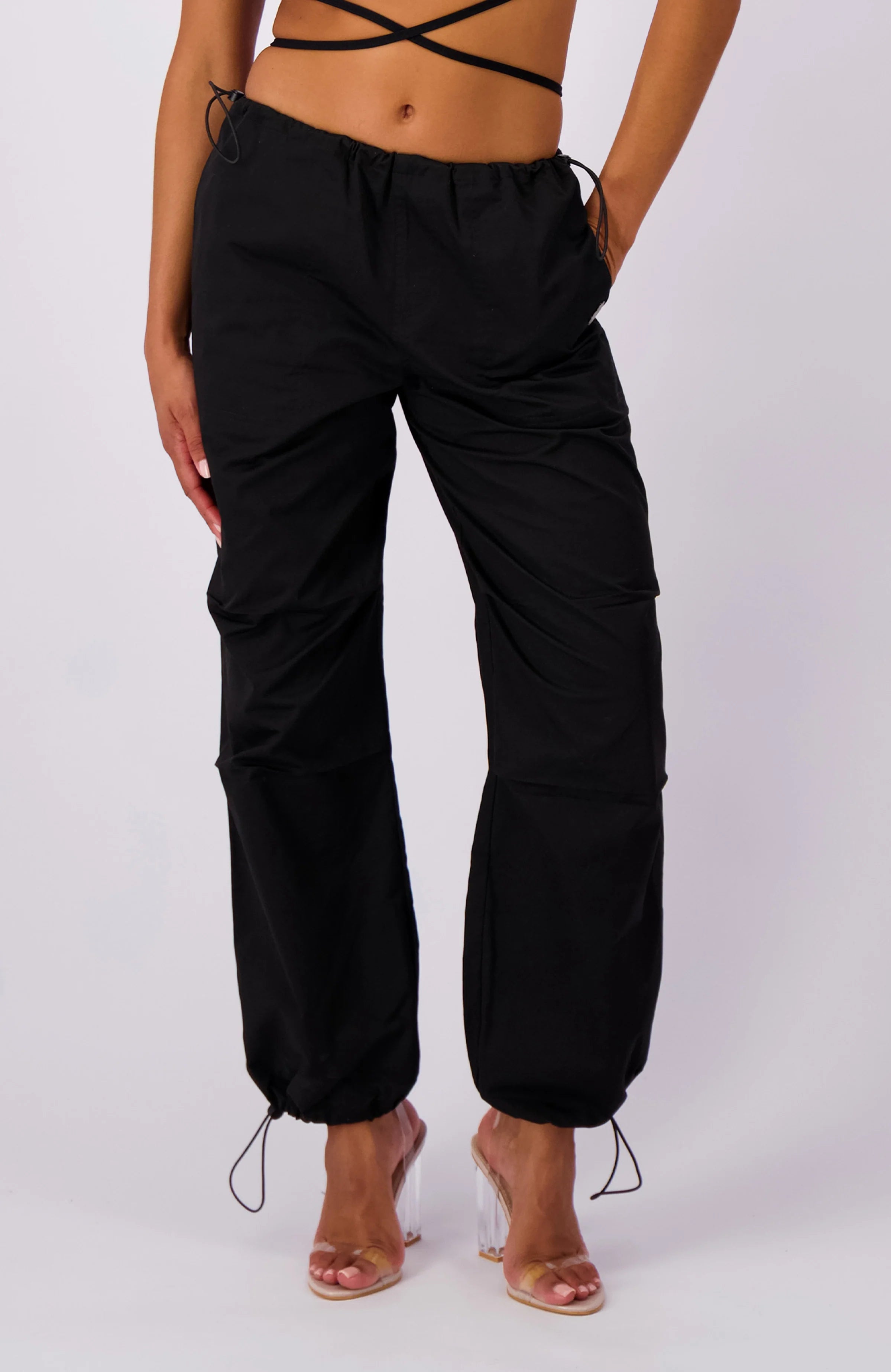 Black Bananas Dames Parachute Pants