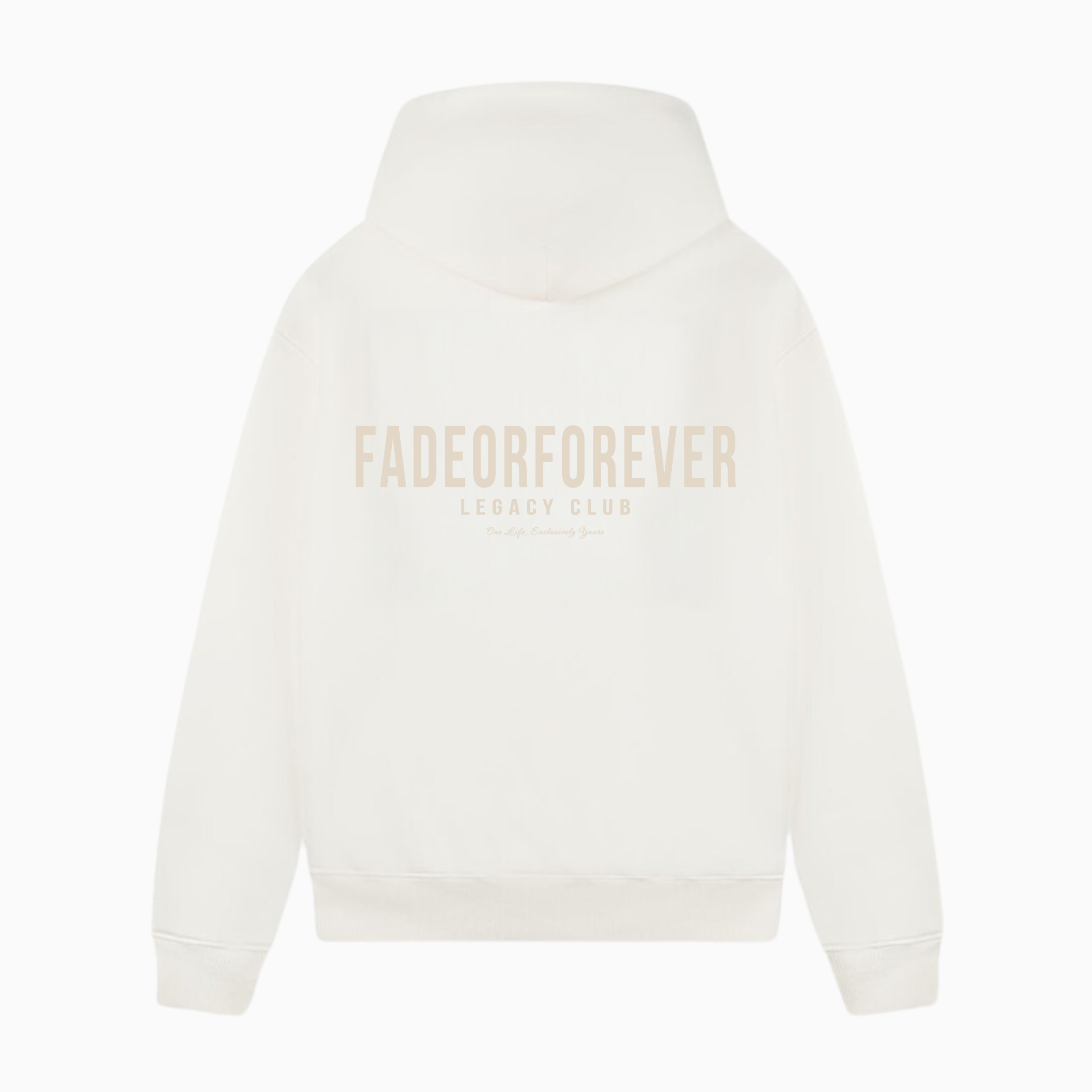 Fade Or Forever Legacy Hoodie- White/Beige