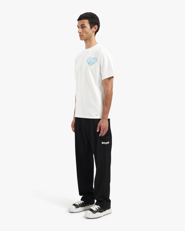 Croyez Stitched Heart T-Shirt- White